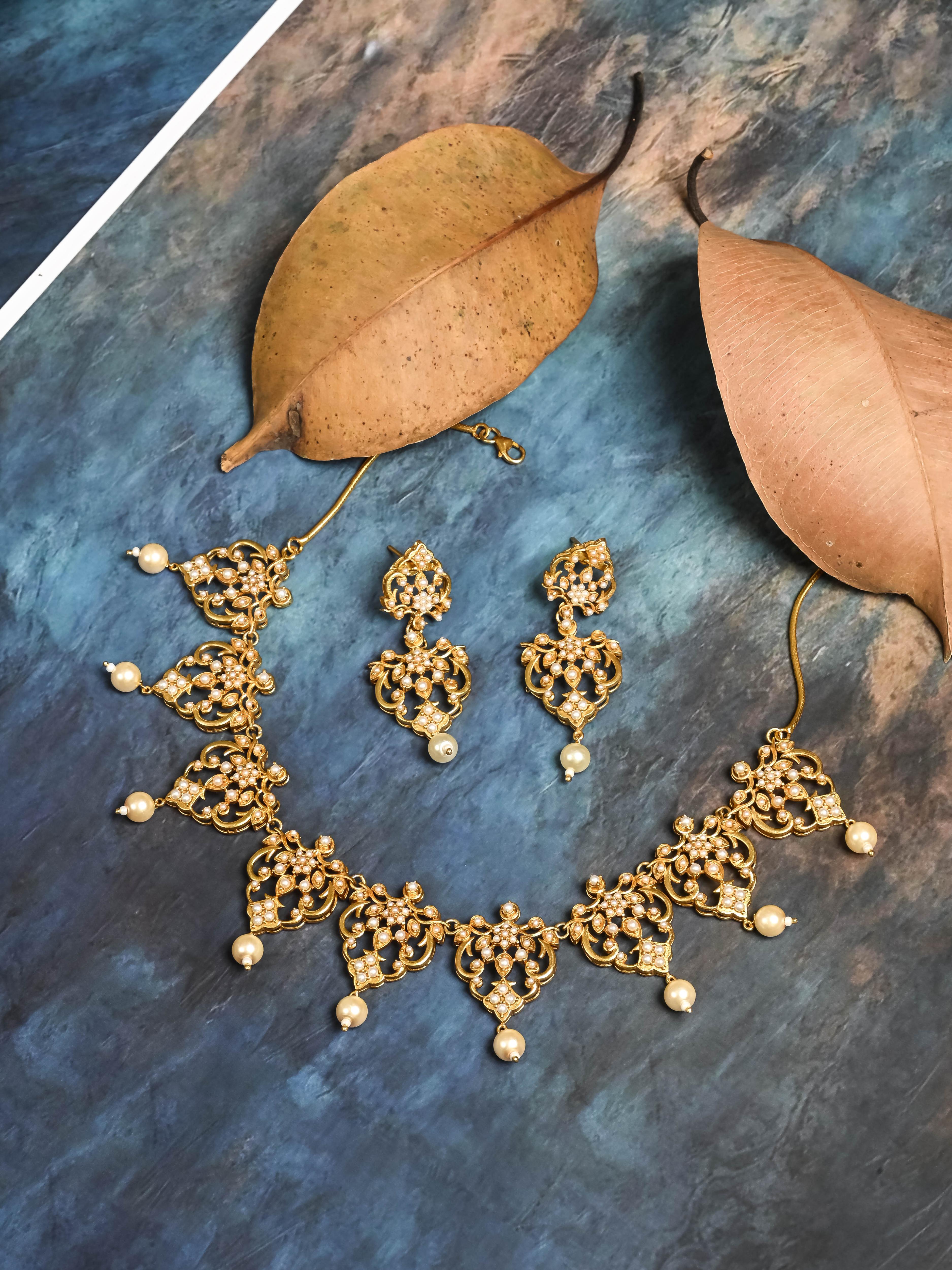 Kriti Pearl Necklace | 925 Pure Silver