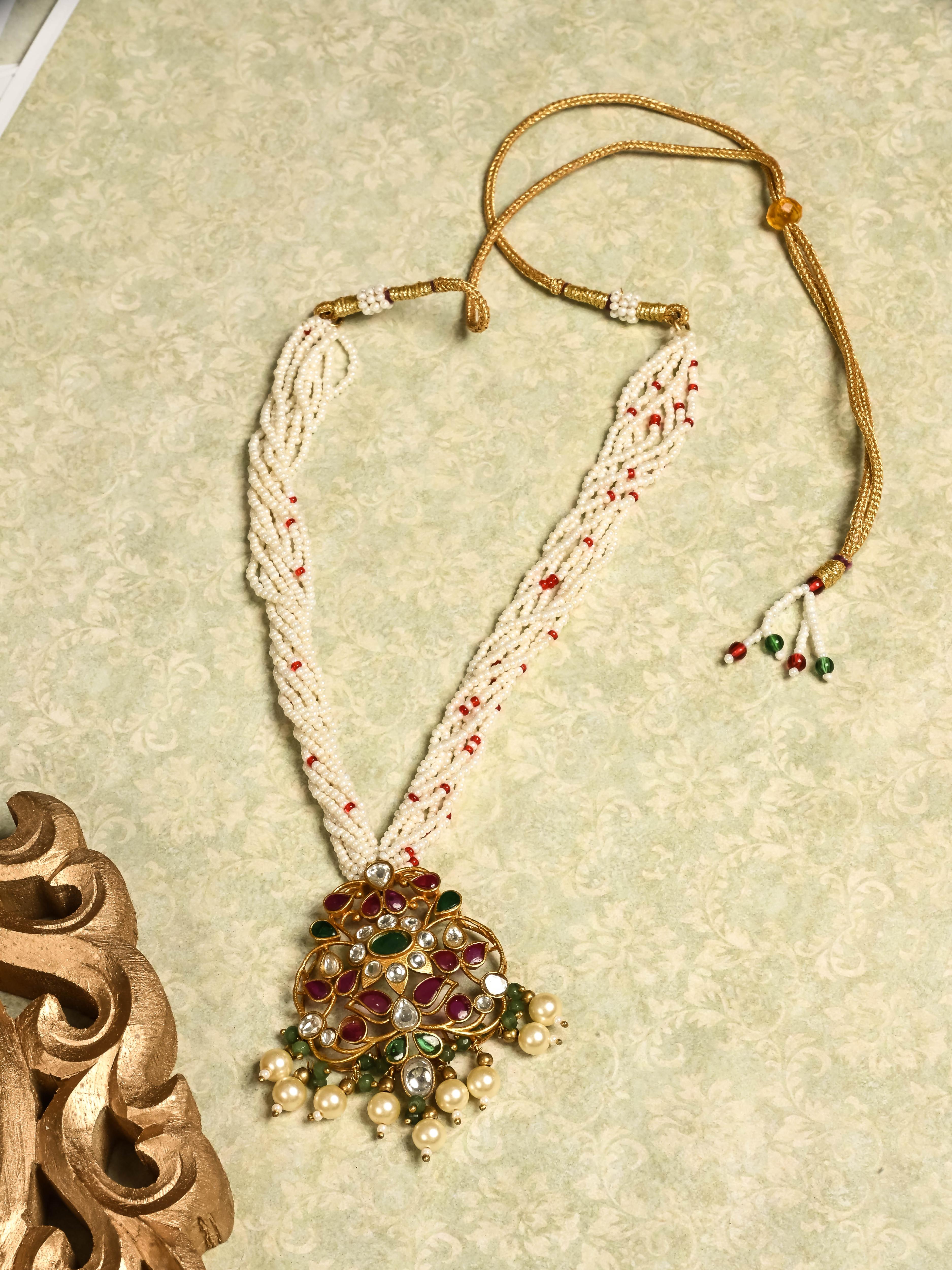 Vaidehi Pendant Necklace | 925 Pure Silver