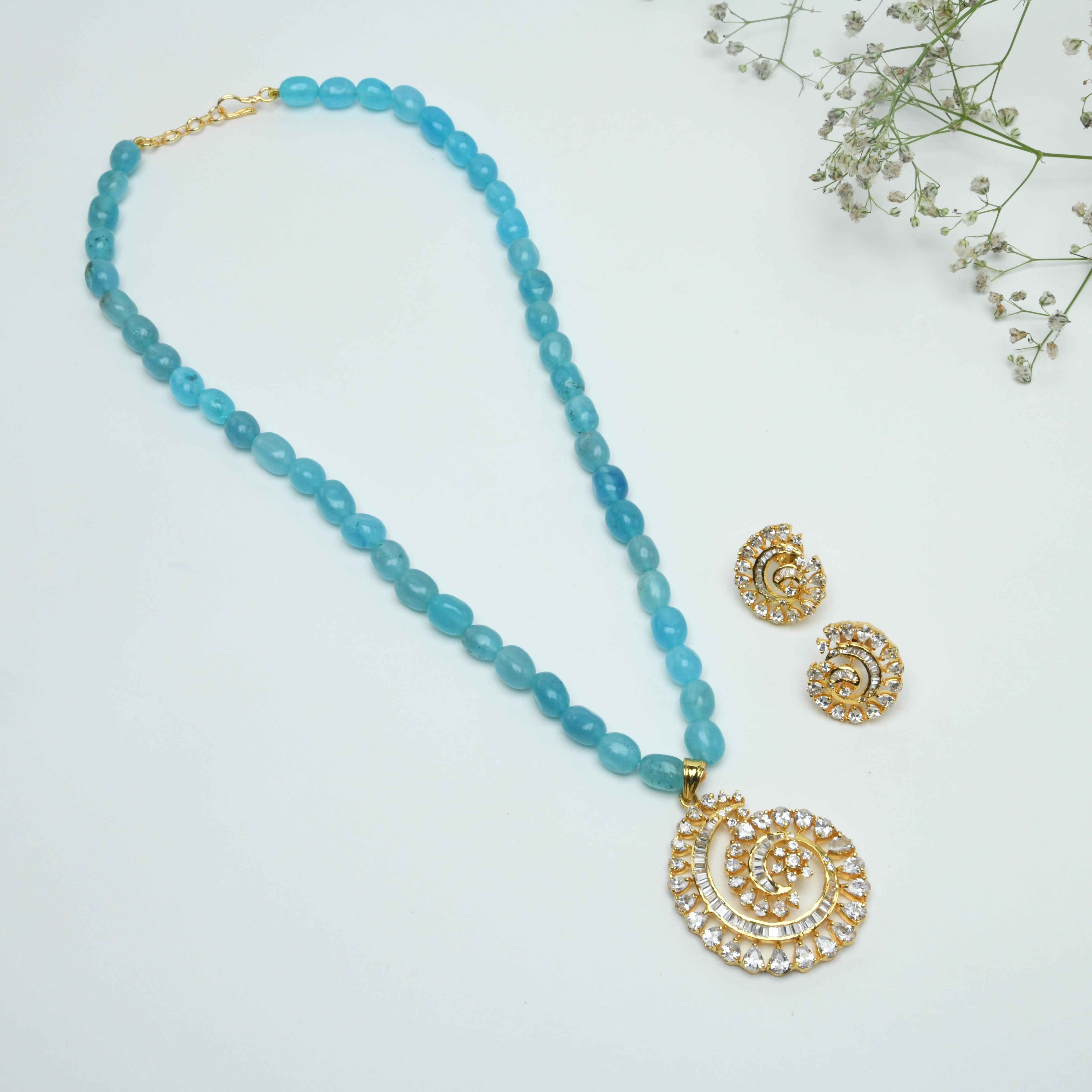 Palki CZ Necklace Set