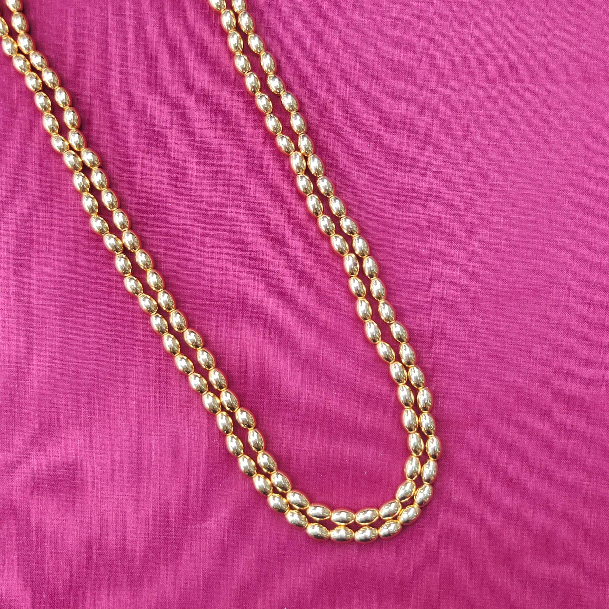 Traditional Golden Beads Necklace