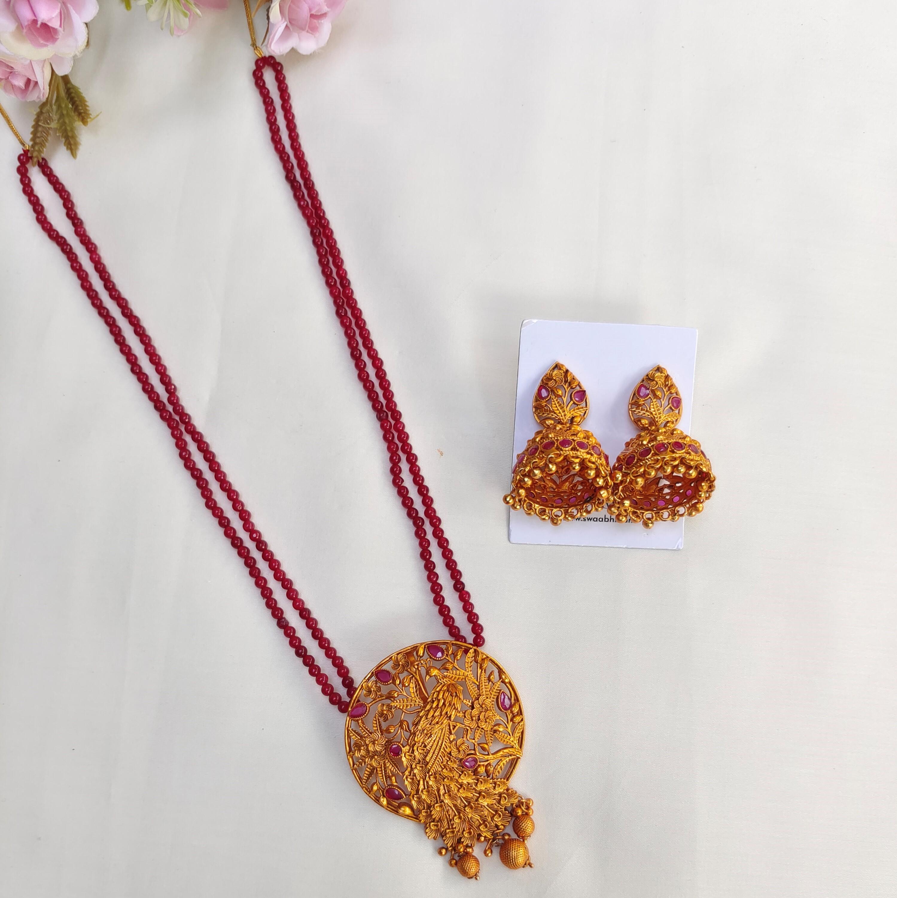 Vidhi Temple Pendant Necklace