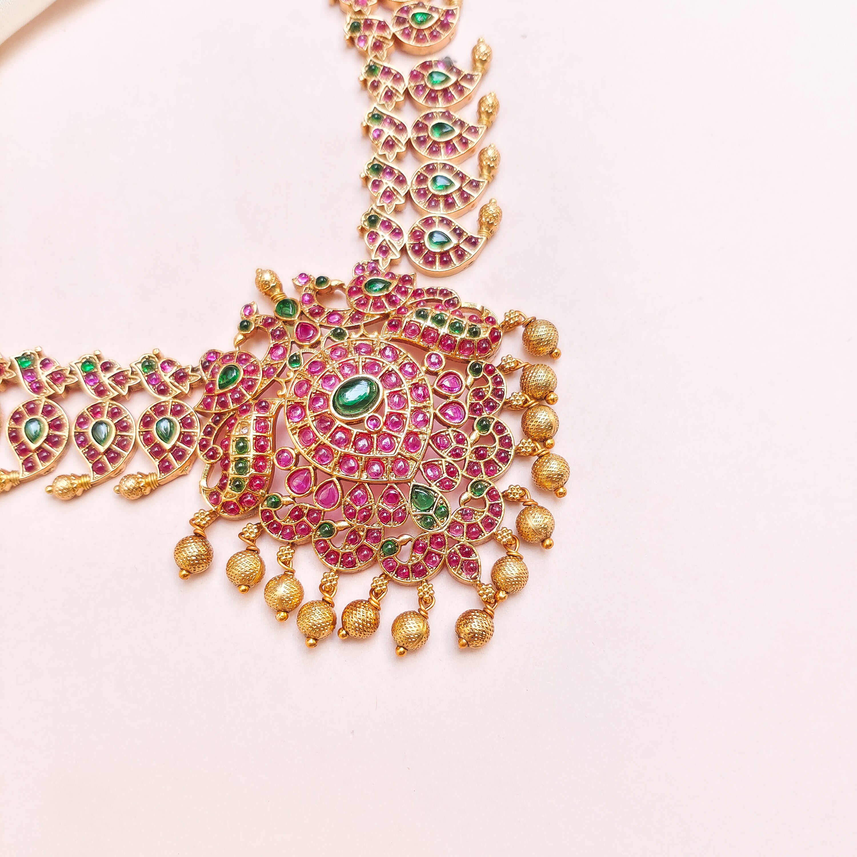 Kasturi Temple Necklace set