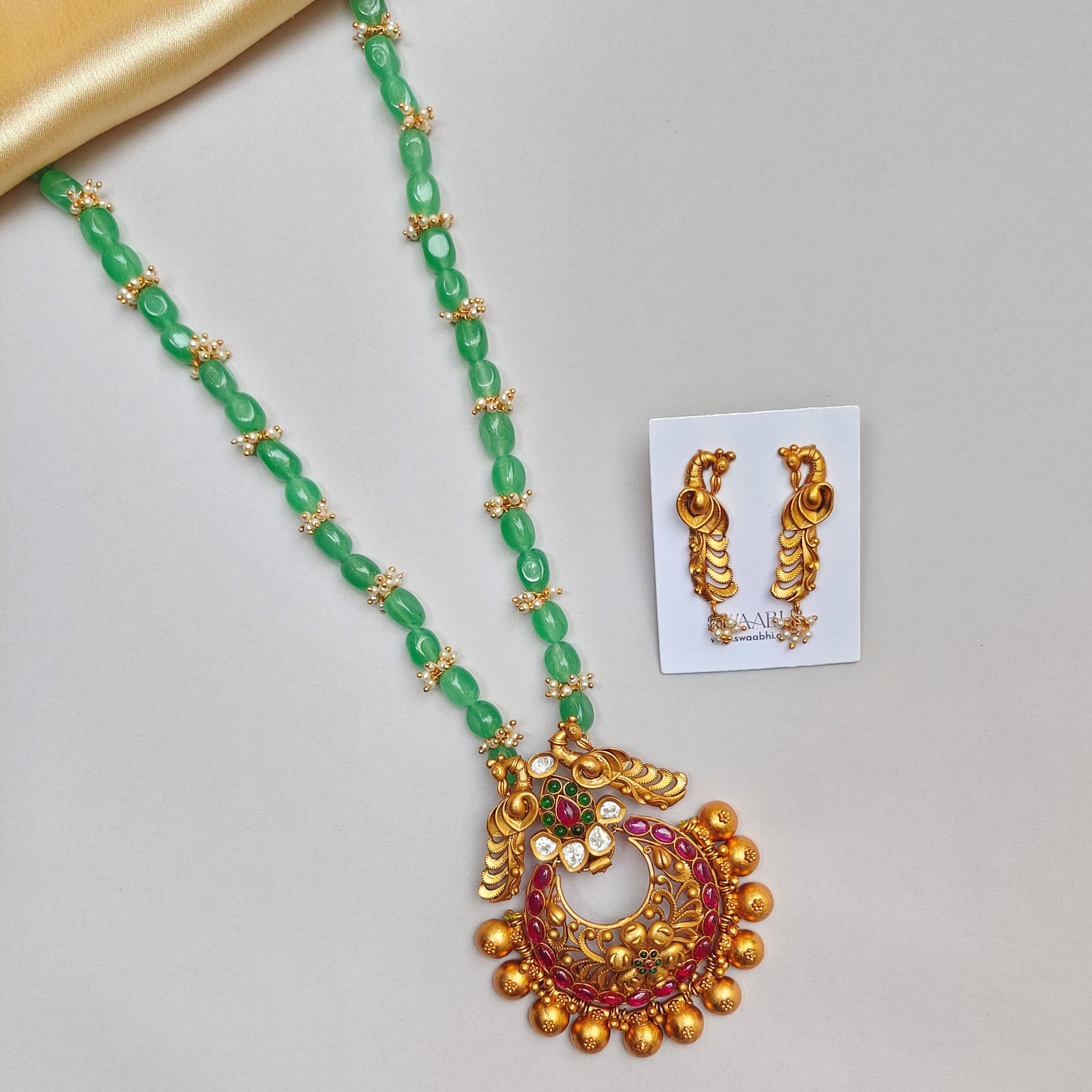 Ishita Beaded Temple Necklace Set