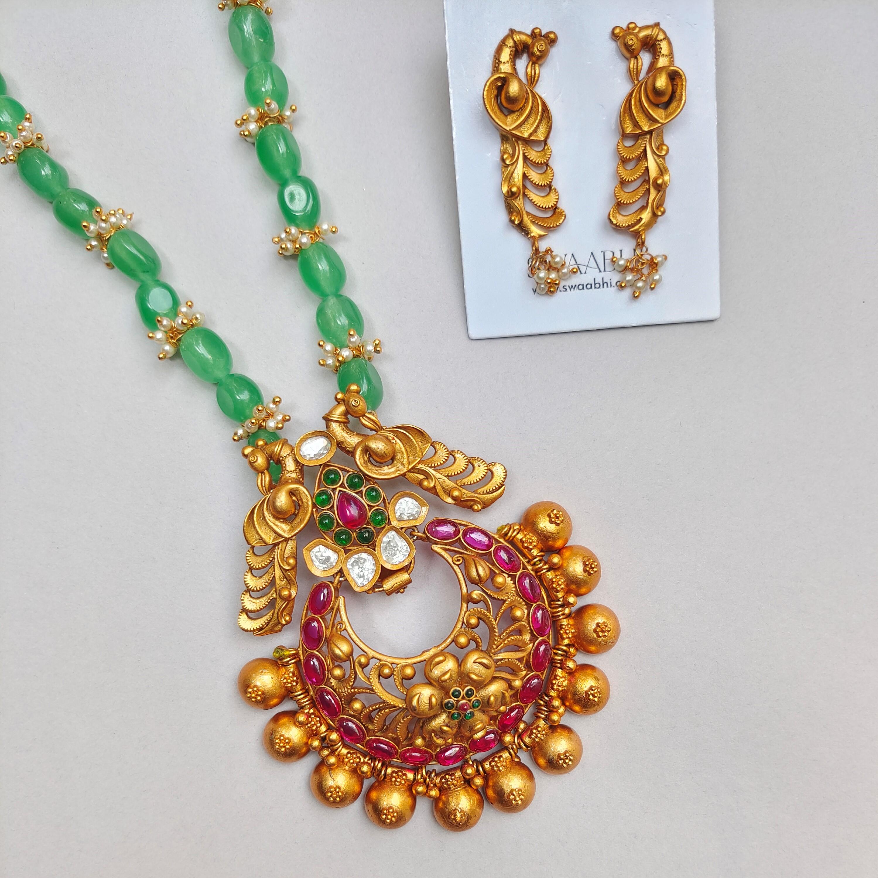 Ishita Beaded Temple Necklace Set