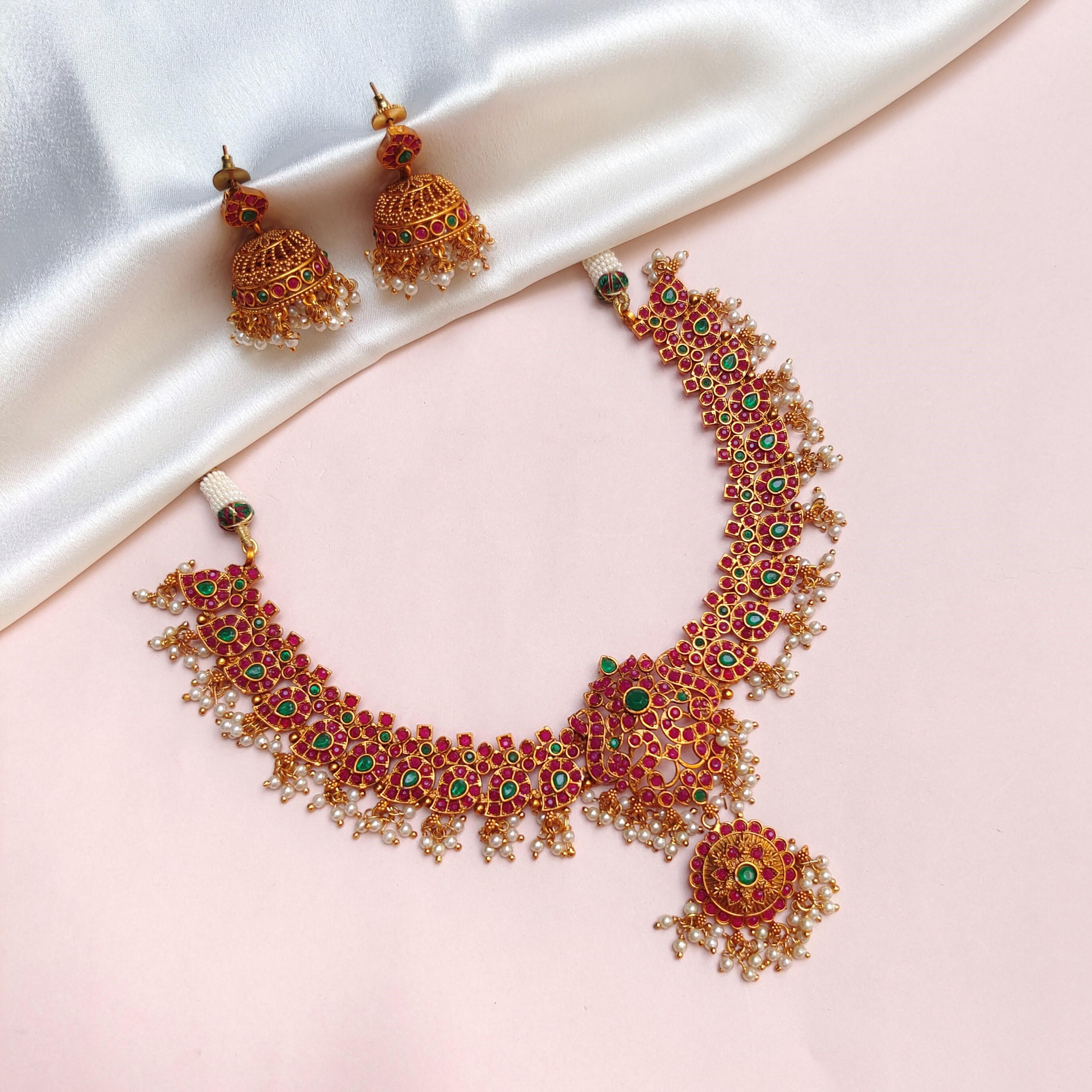 Ananya Temple Necklace Set