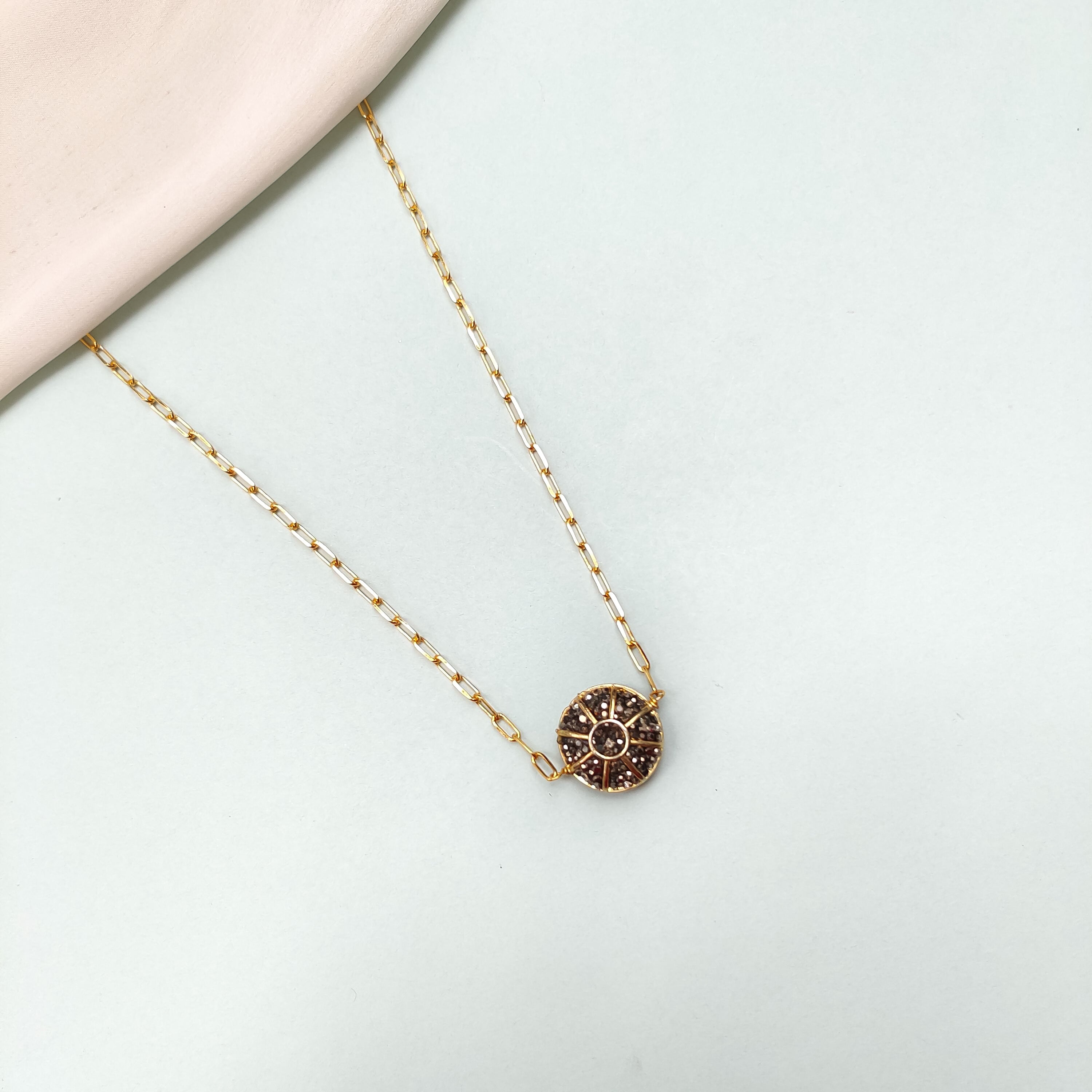 Zoe Link Chain Pendant Necklace
