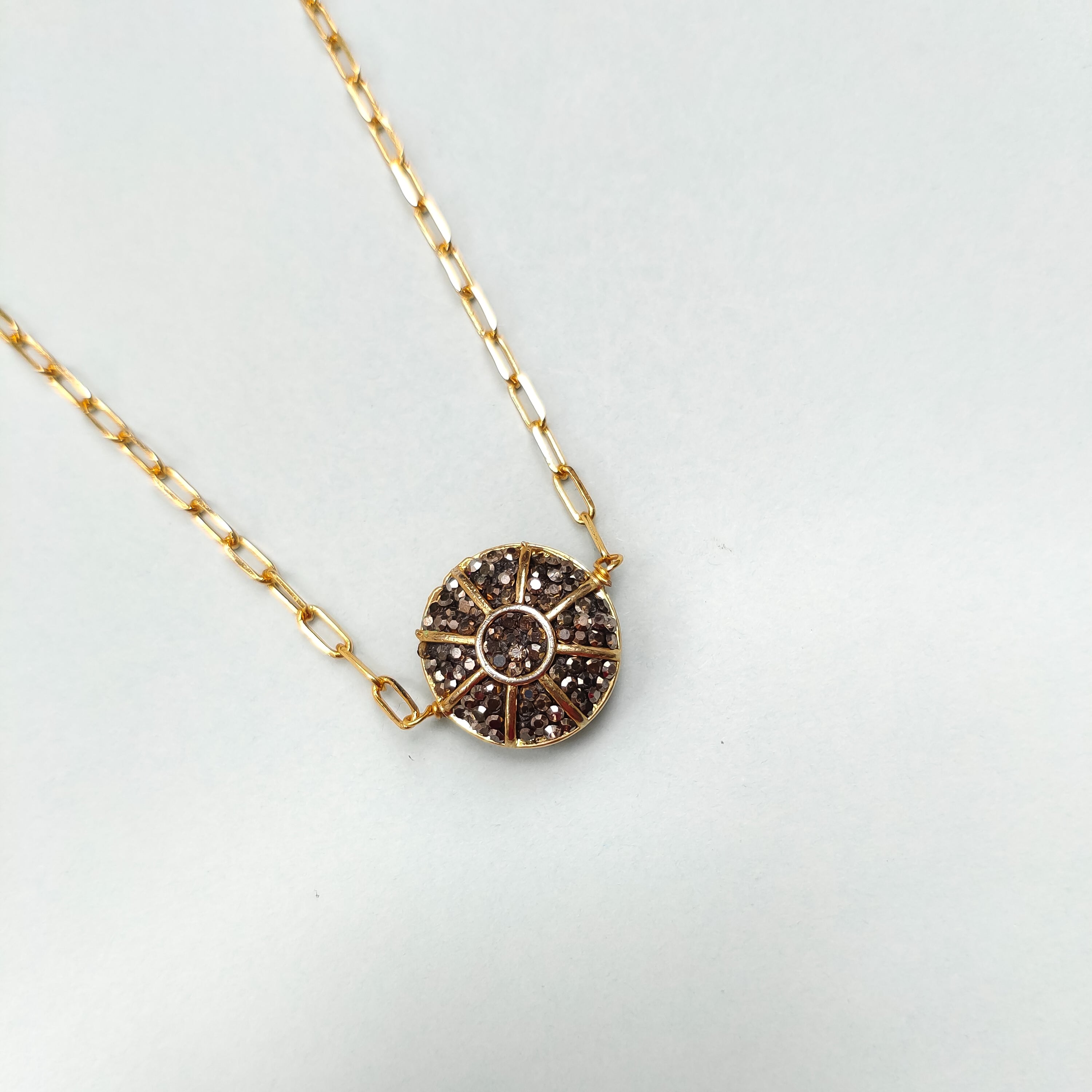Zoe Link Chain Pendant Necklace