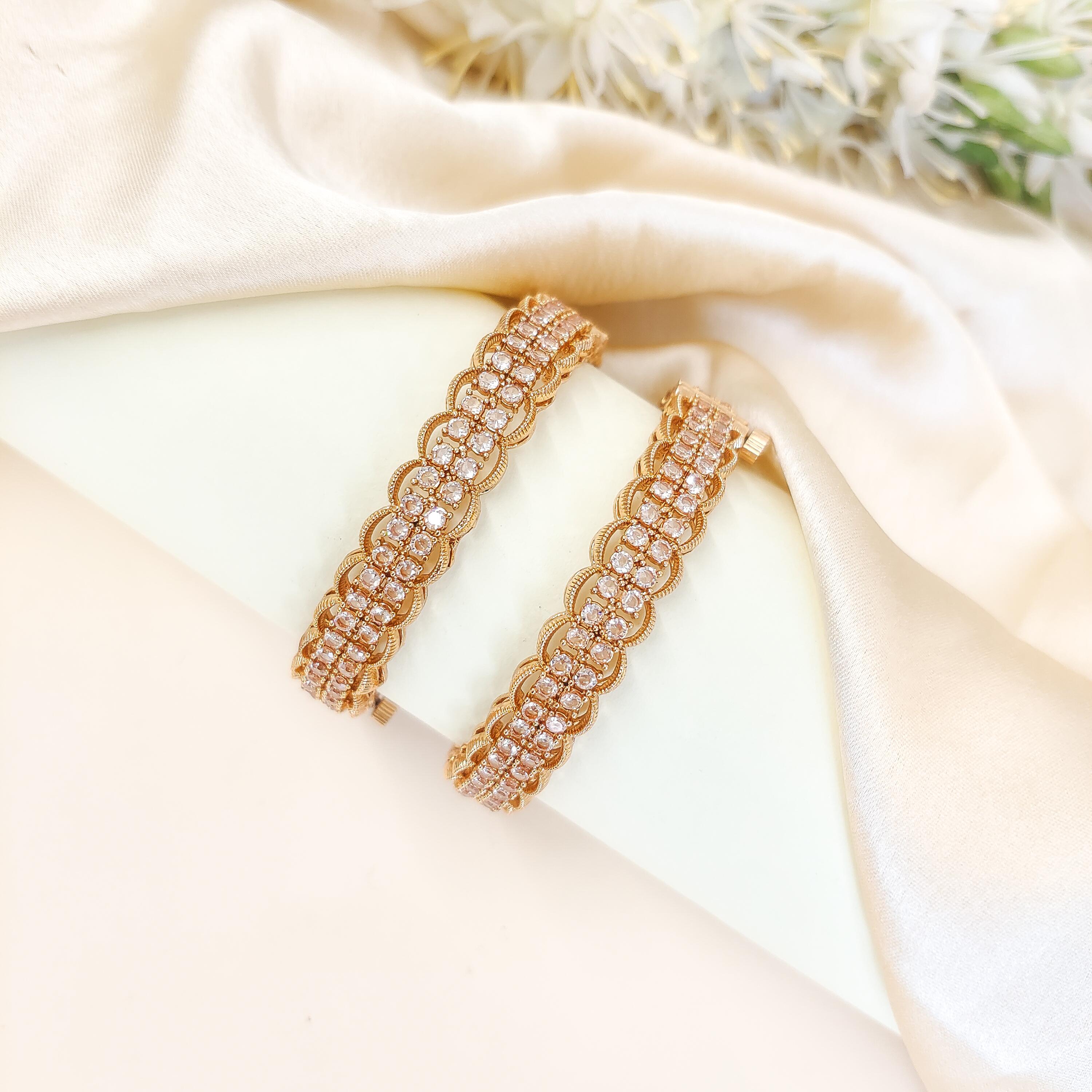 Dainty Squares CZ Bangles