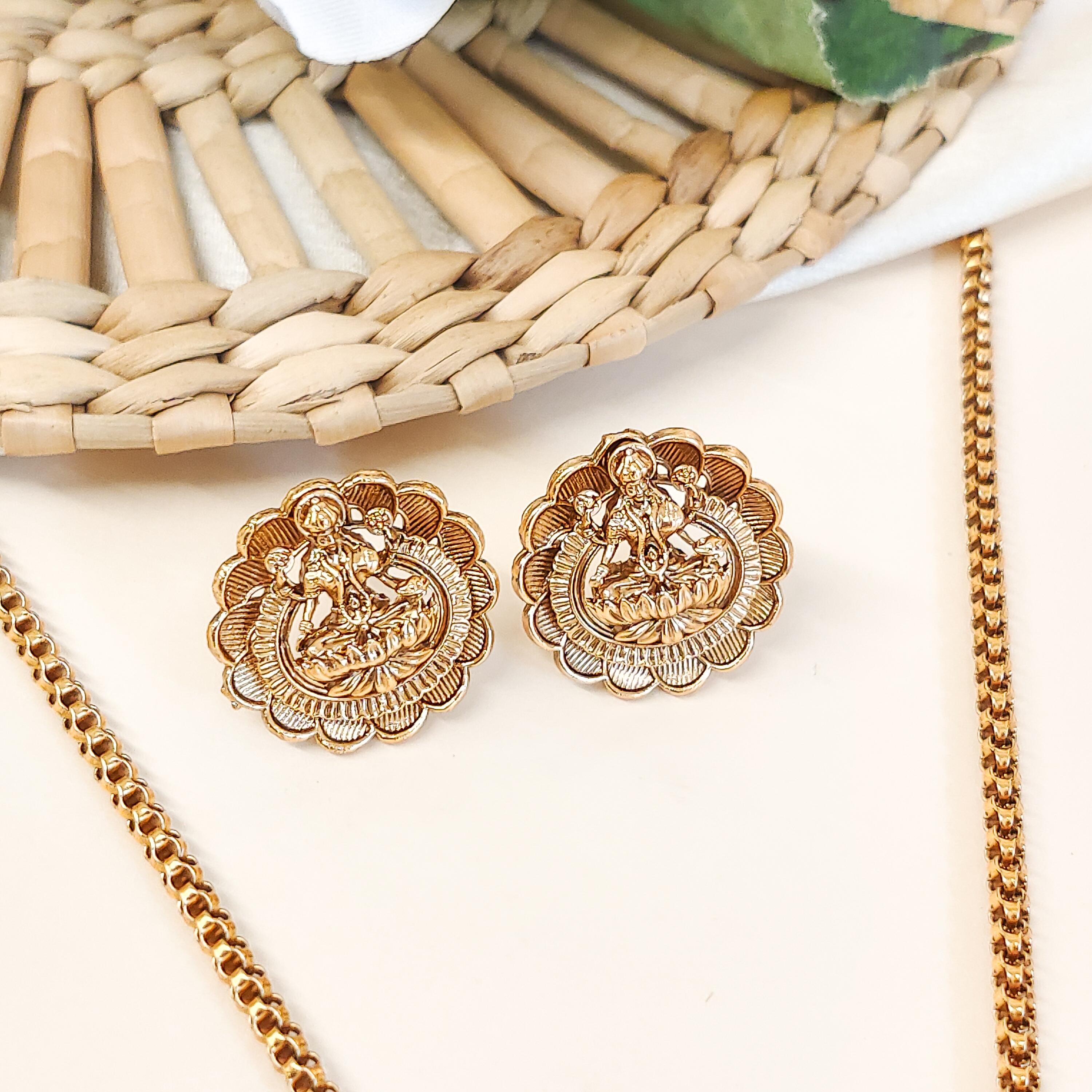 Padmaja Temple Pendant Set