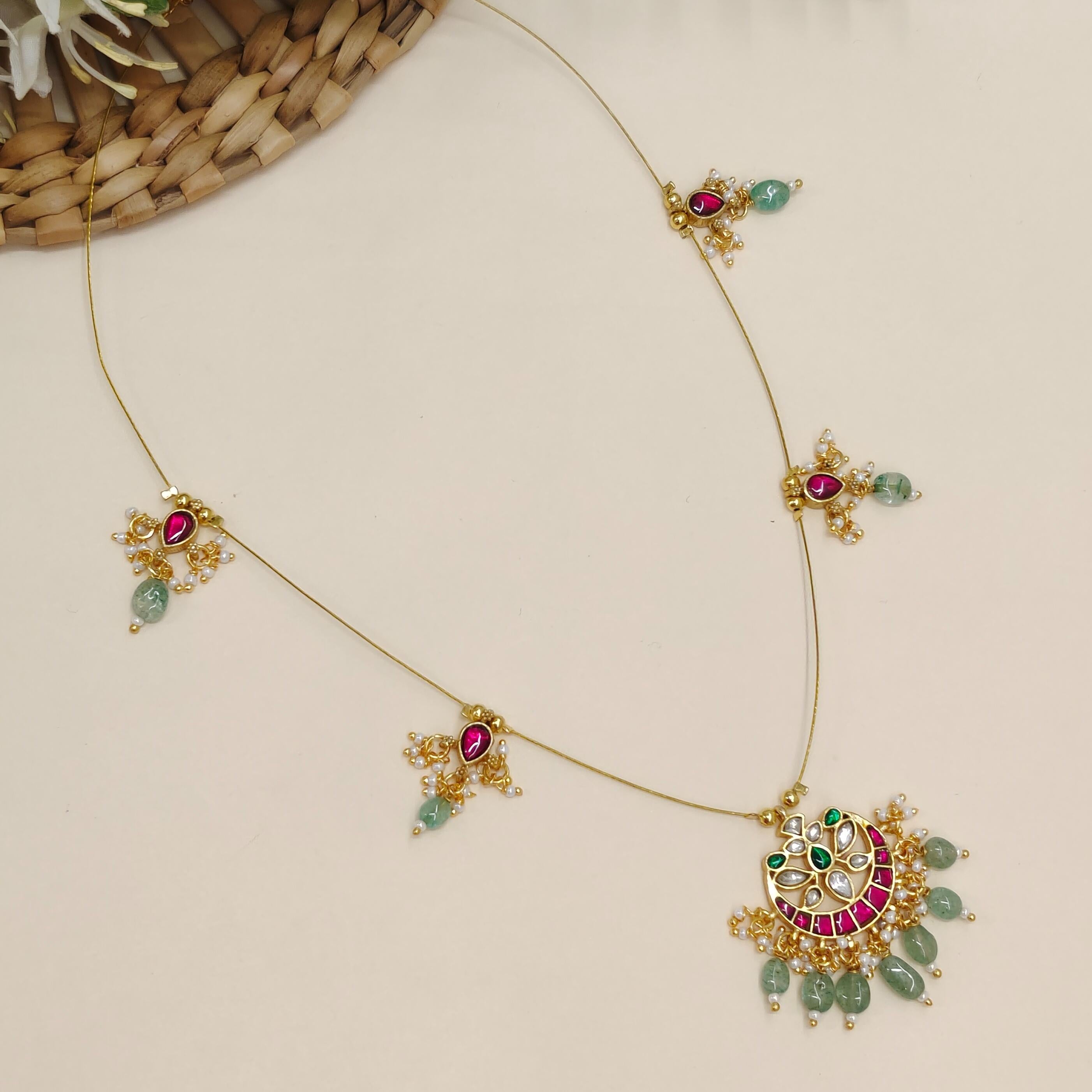 Chandrika Invisible Jadau Necklace