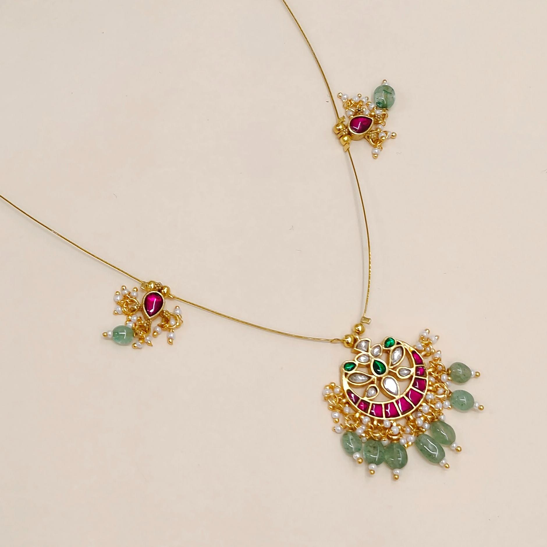 Chandrika Invisible Jadau Necklace