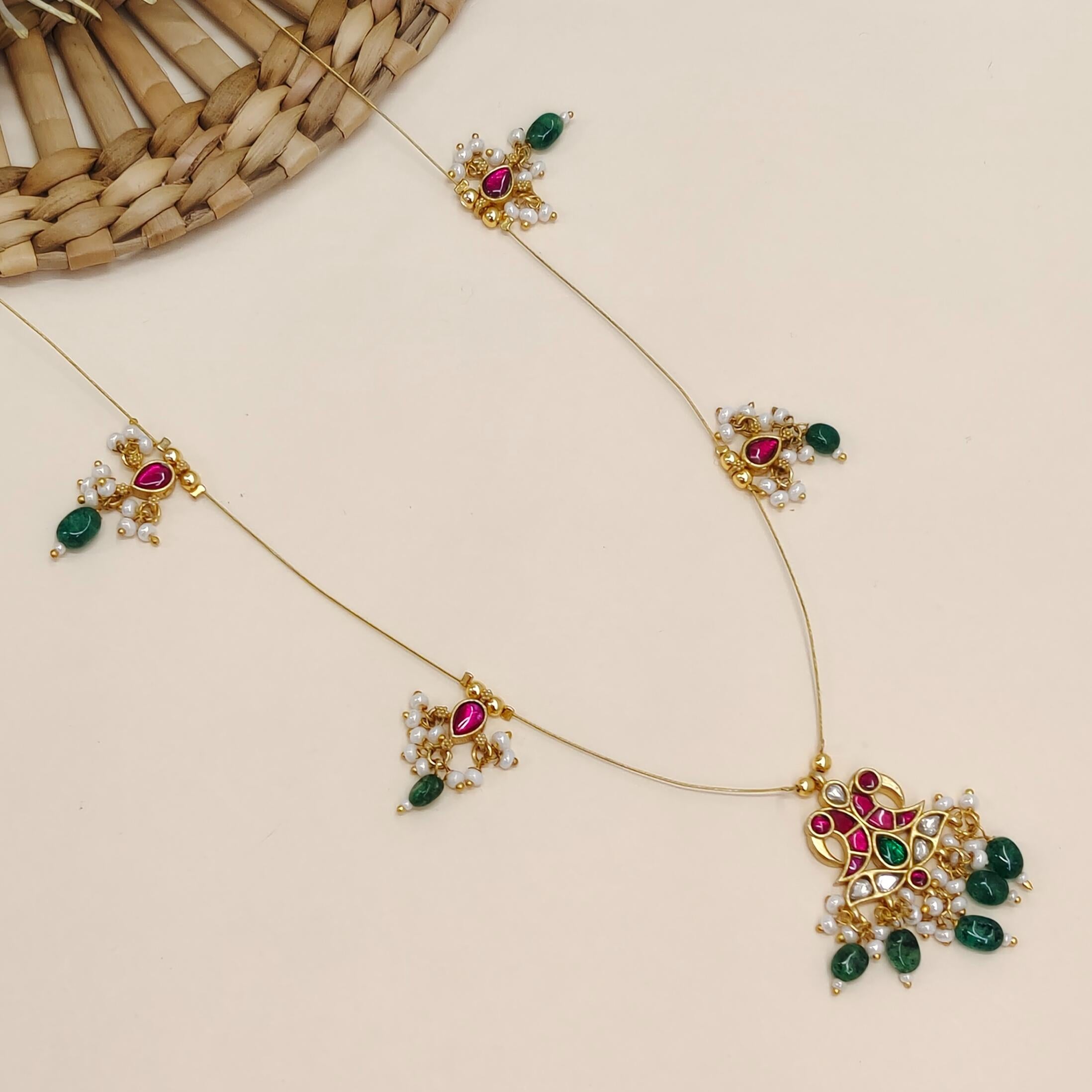 Rahi Invisible Jadau Necklace