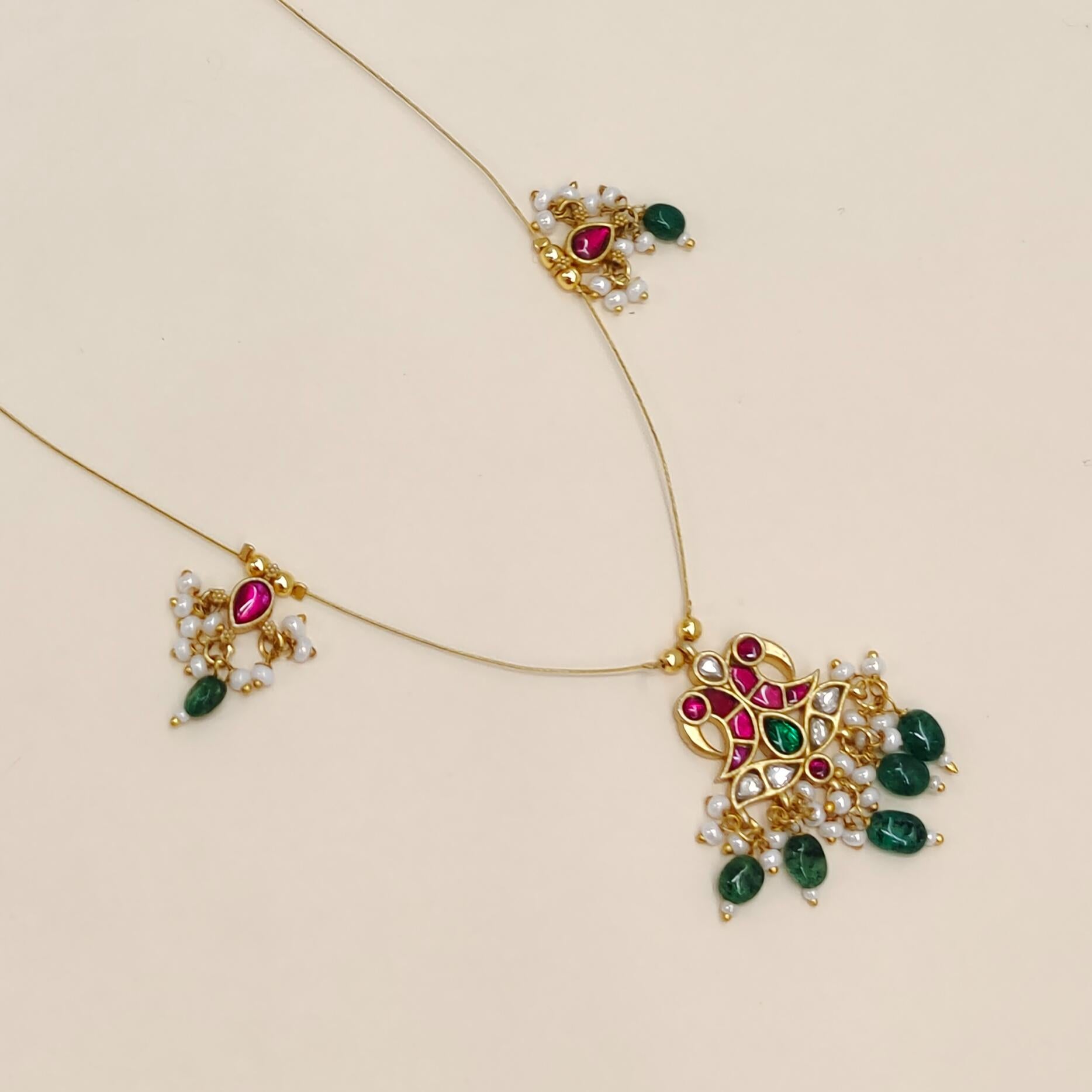 Rahi Invisible Jadau Necklace