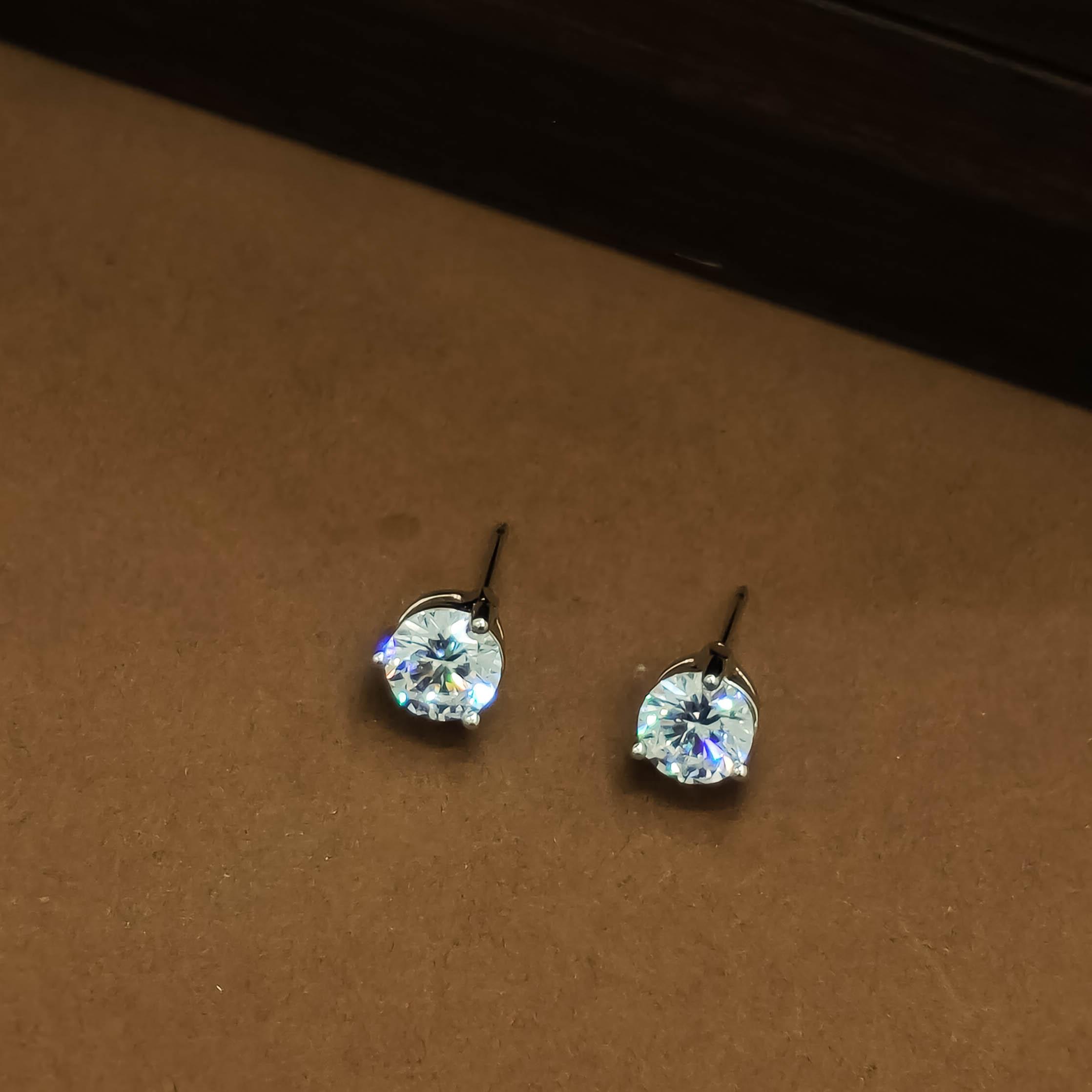 Small Stone Stud Earrings