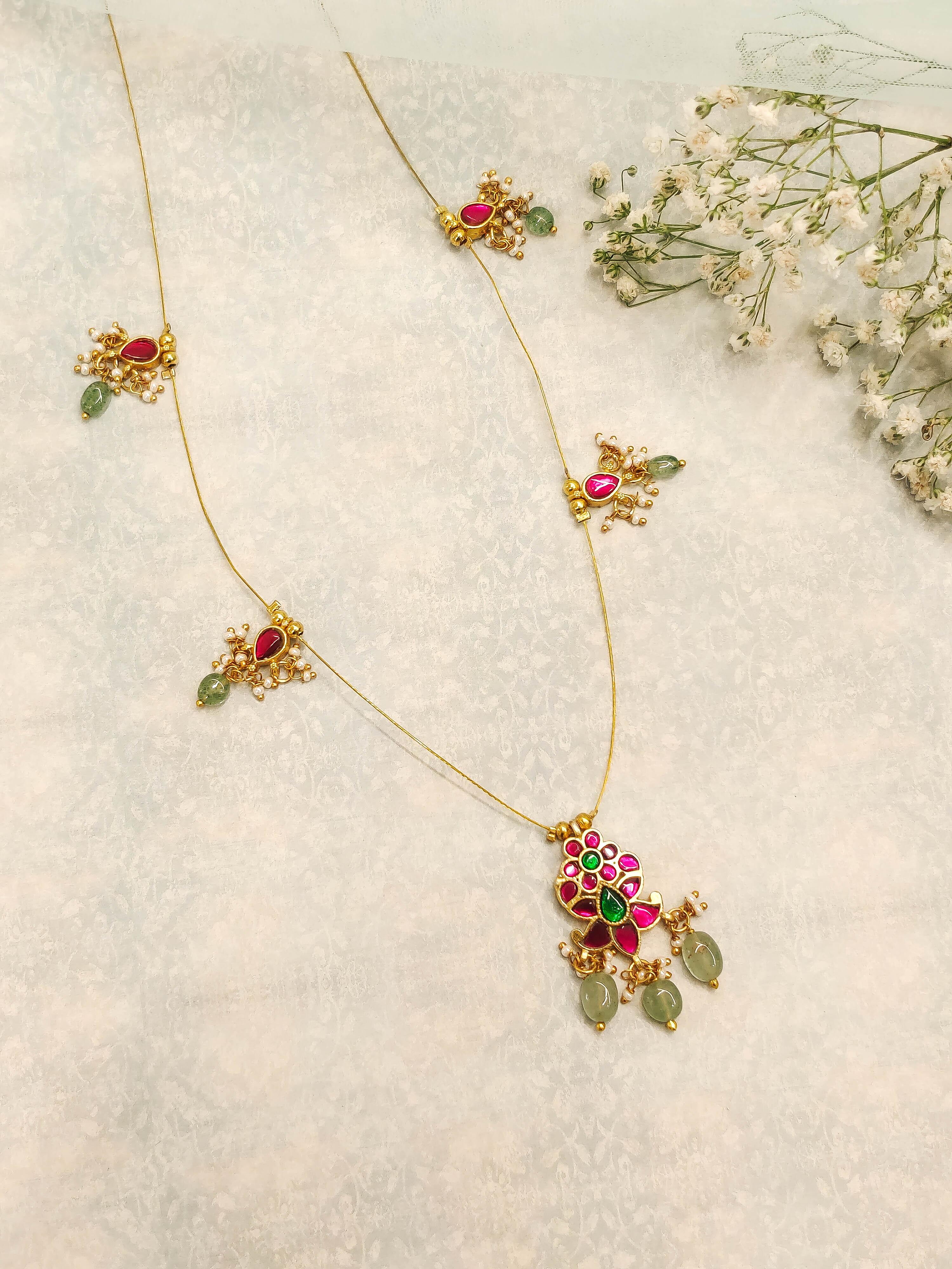 Nidhi Invisible Jadau Necklace