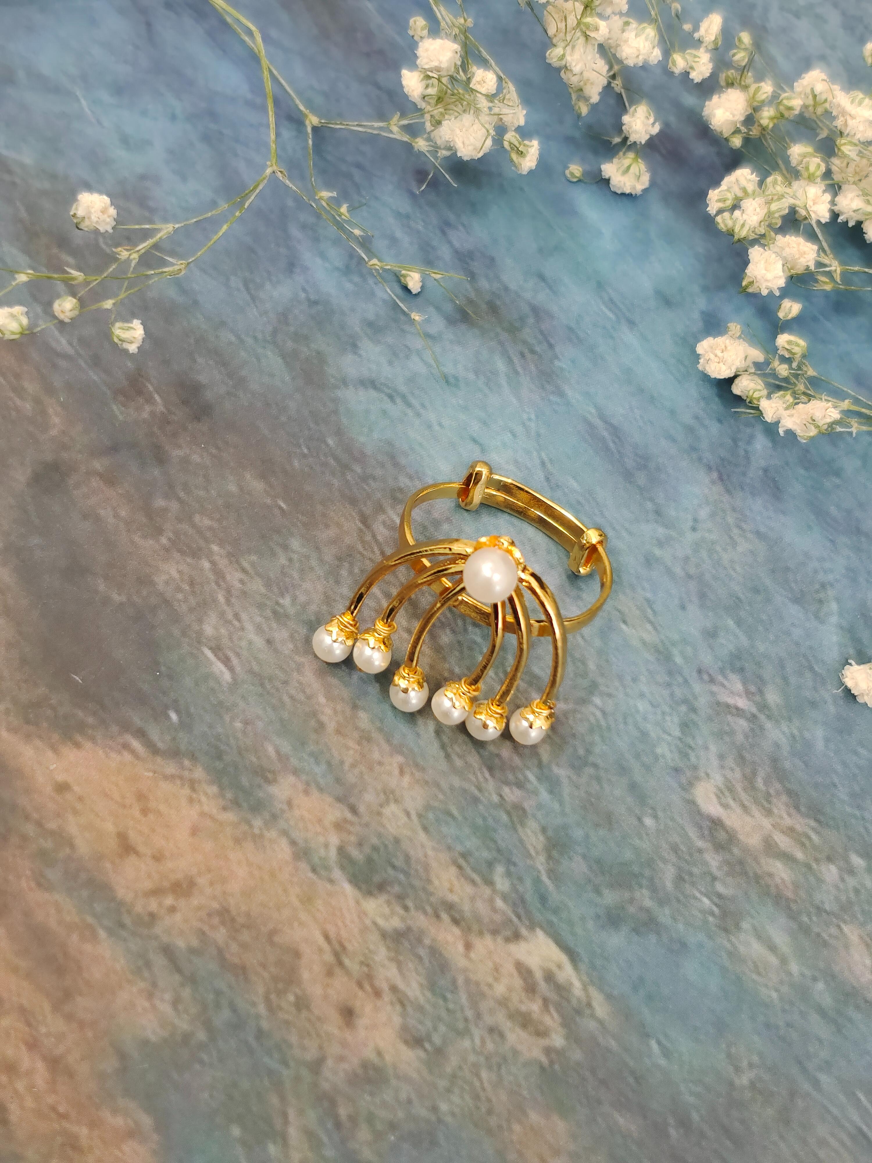 Lotus Pearl Ring