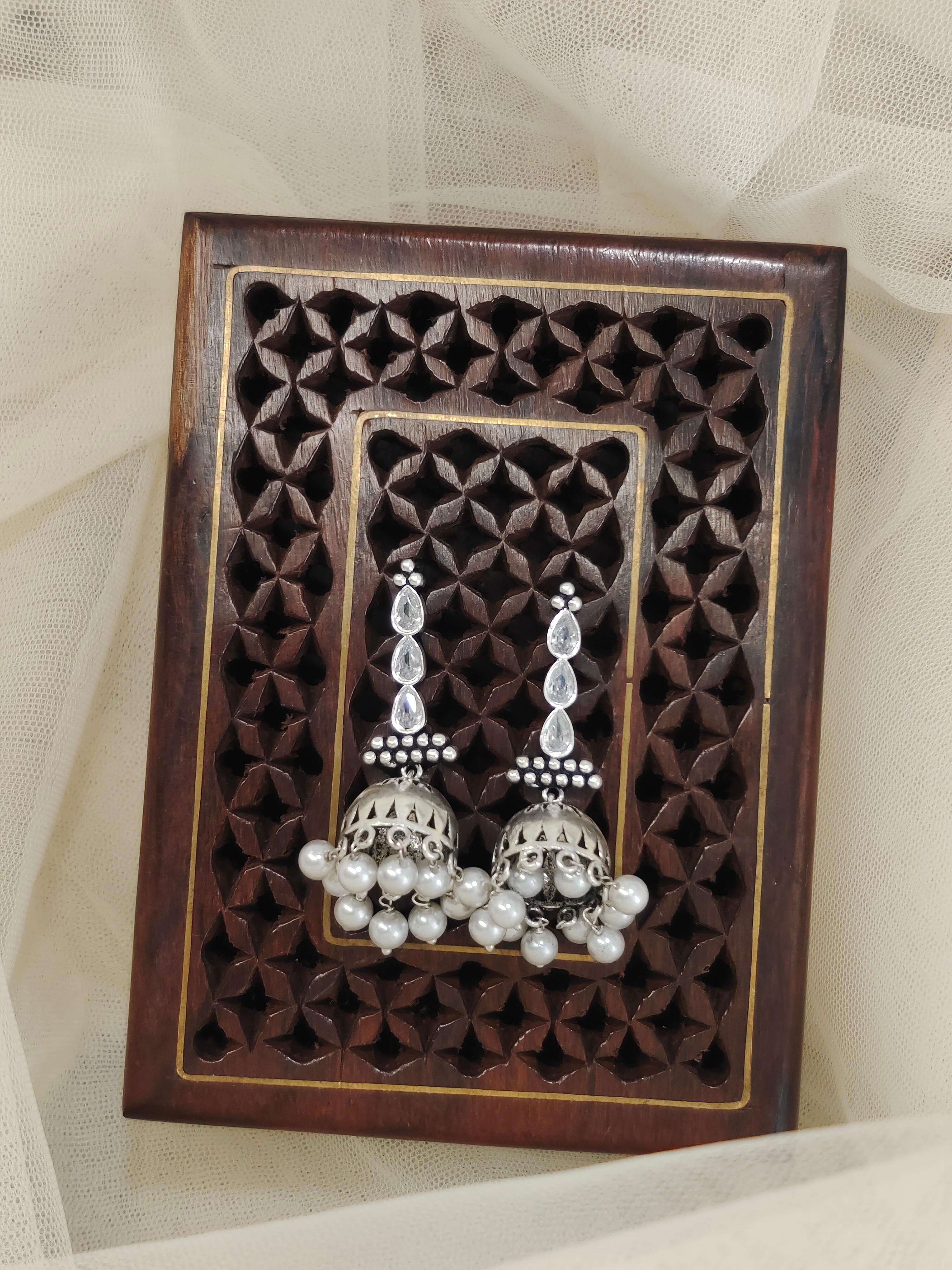 Three Stone Jhumka