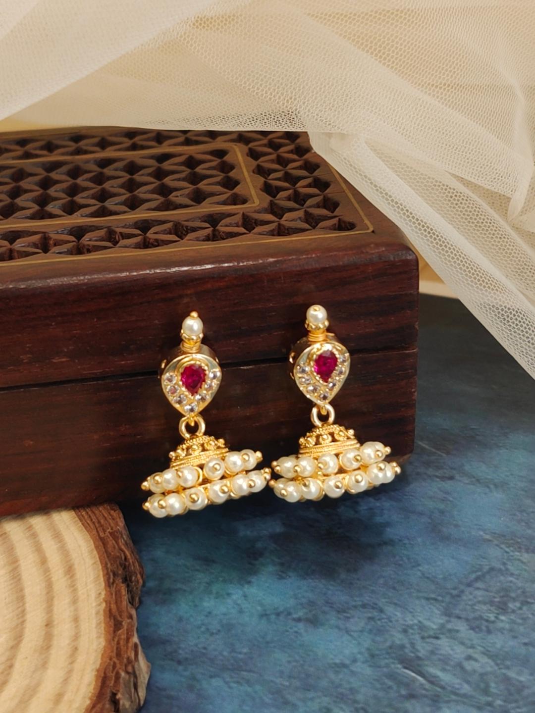 Kimaya Pearl Jhumka