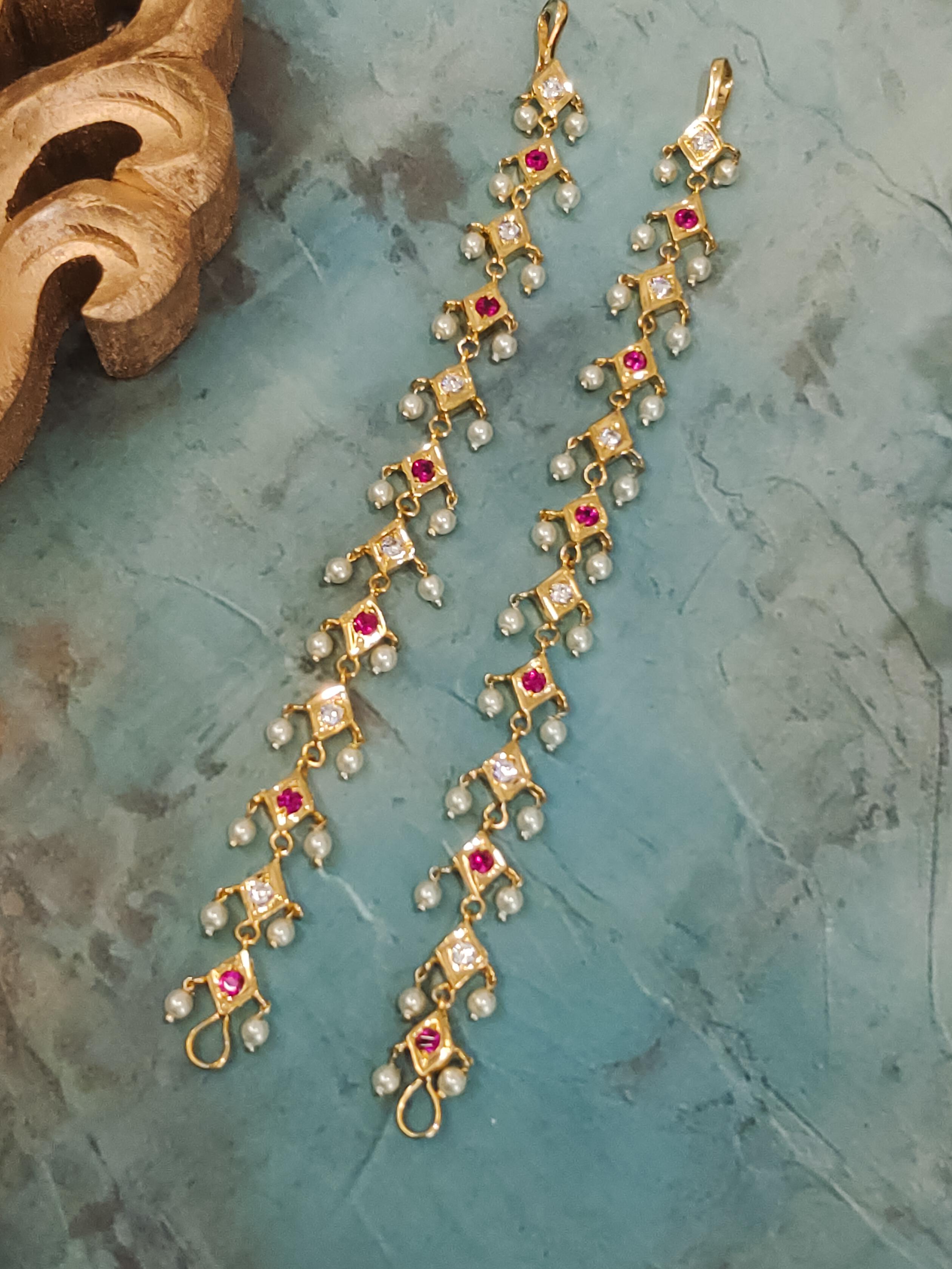 Nishita Pearls Ear Chain