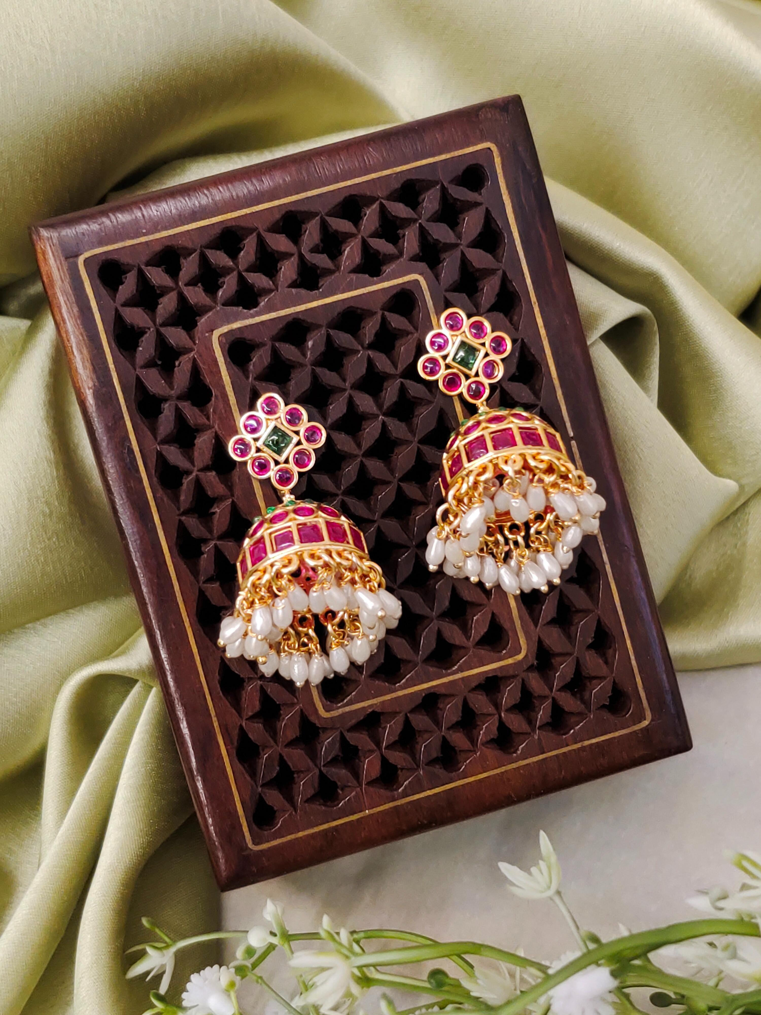 Janaki Temple Jhumka Earrings