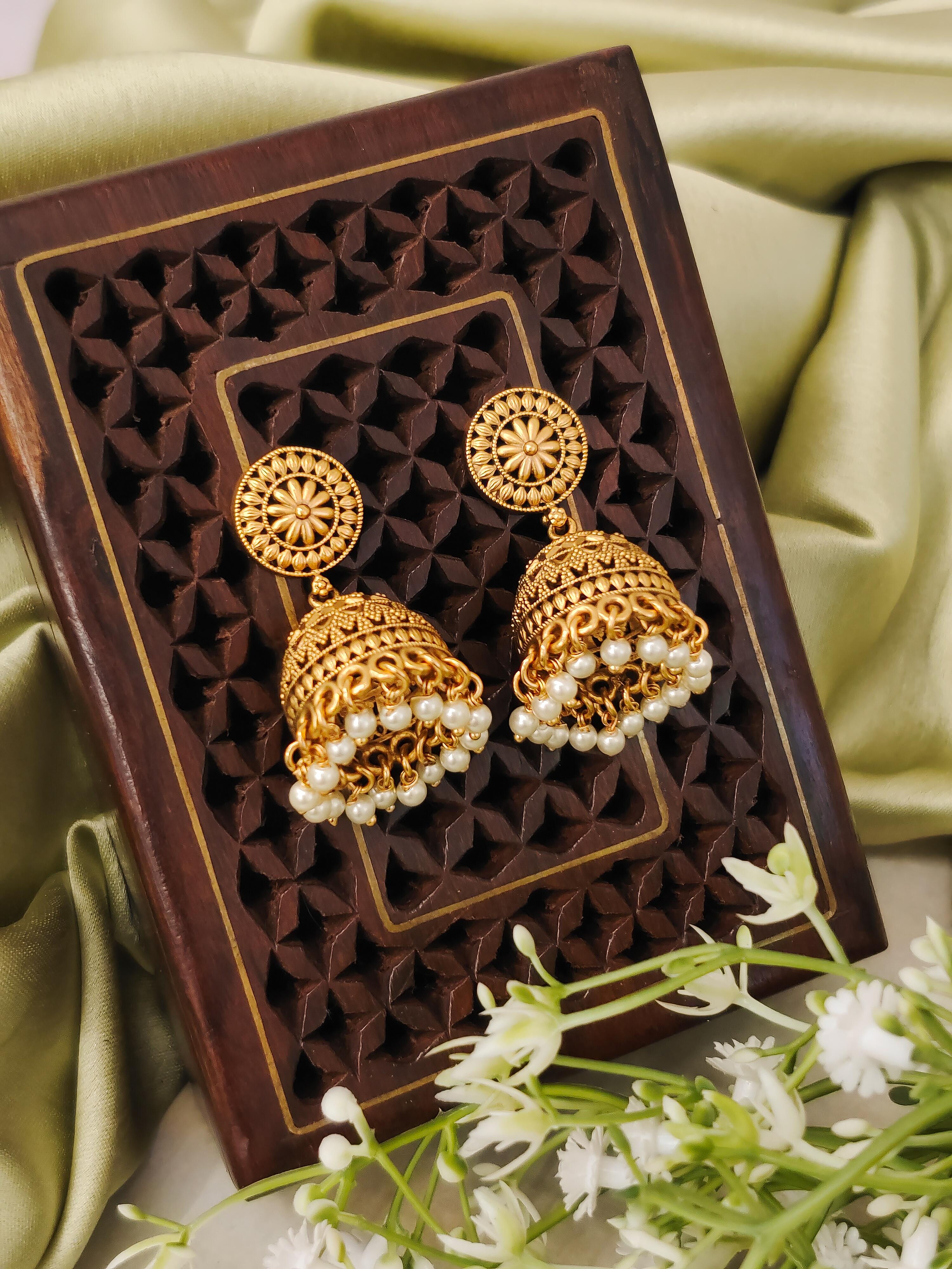 Bindu Temple Earrings