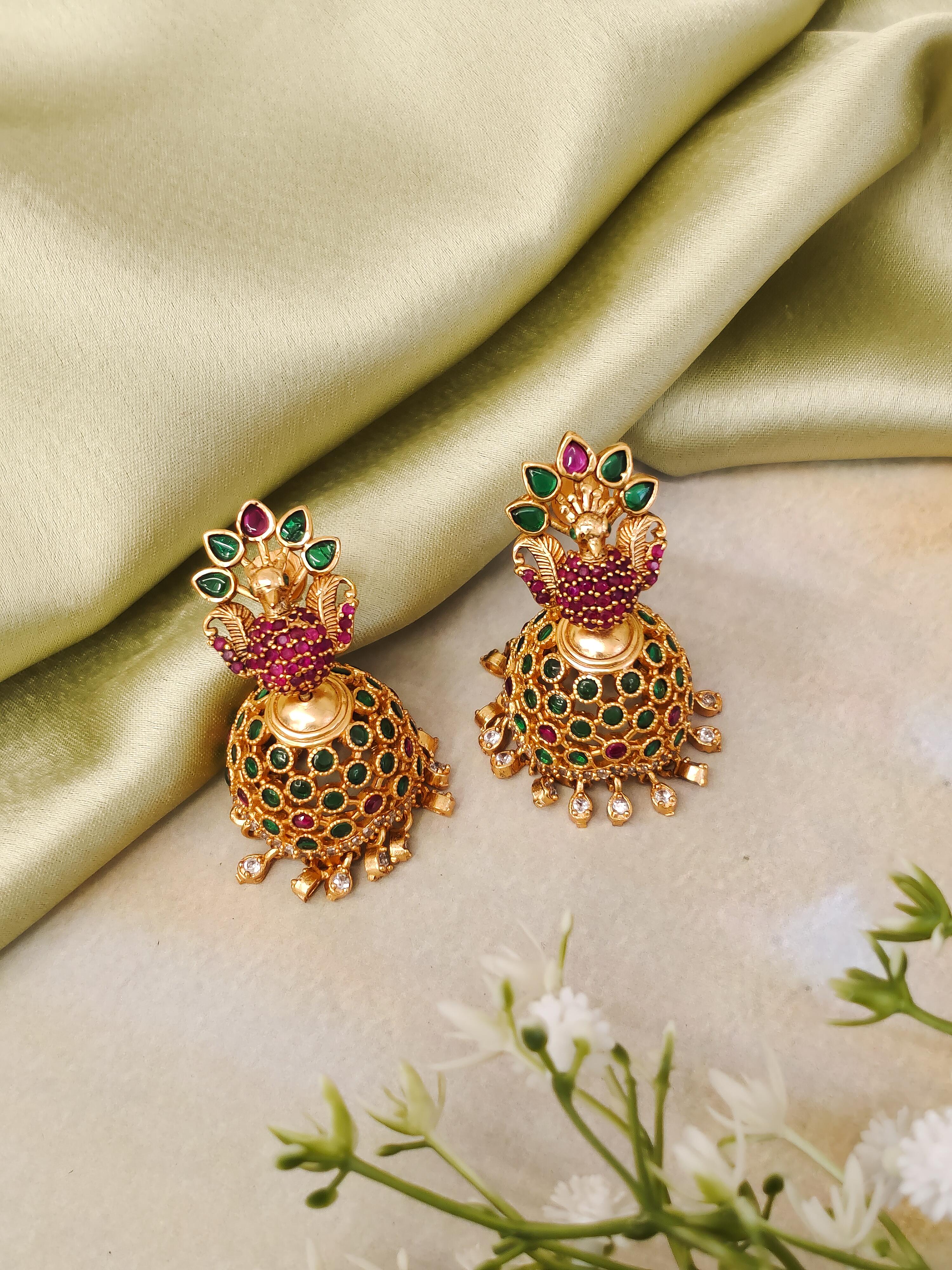 Traditional Peacock Earrings