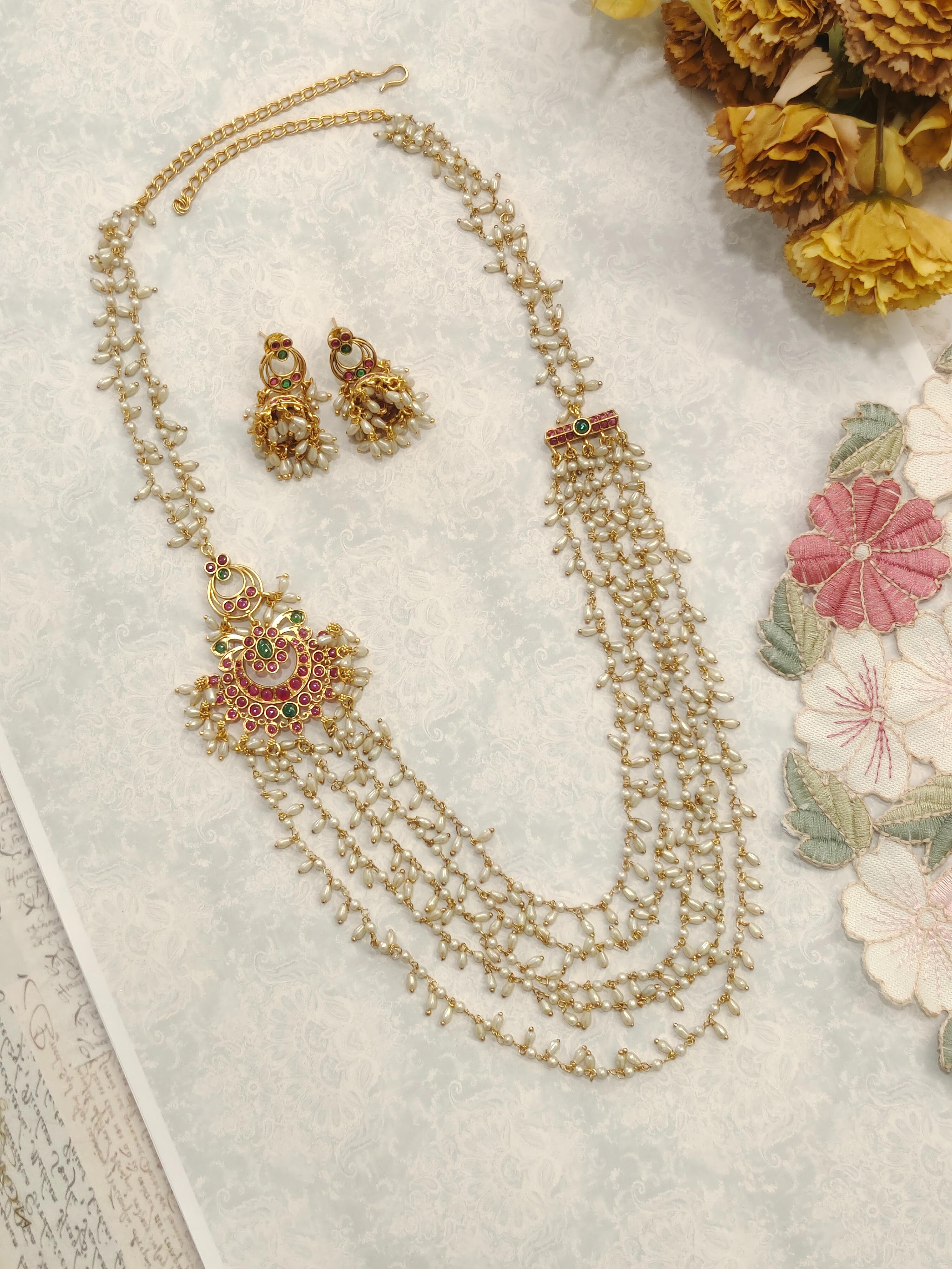 Nakshi Layered Pearl Necklace