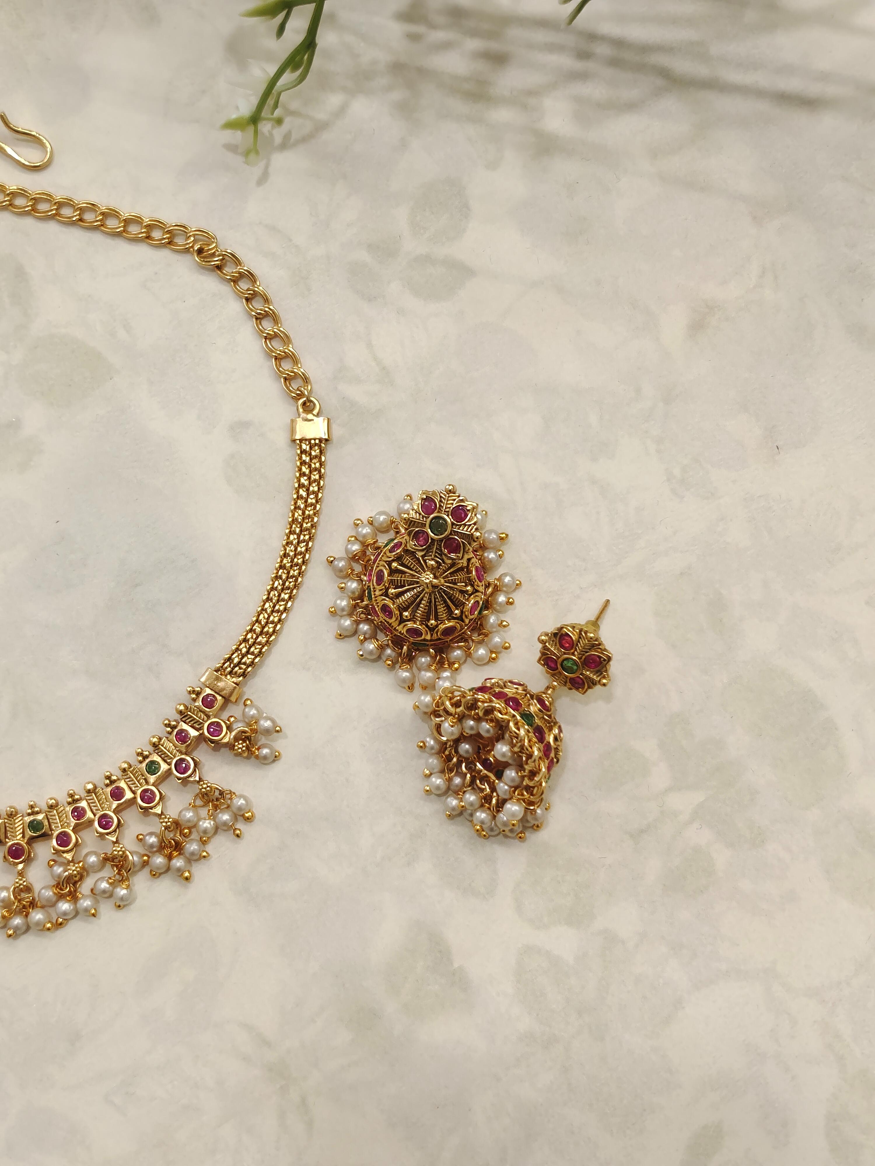 Veera Temple Choker Necklace
