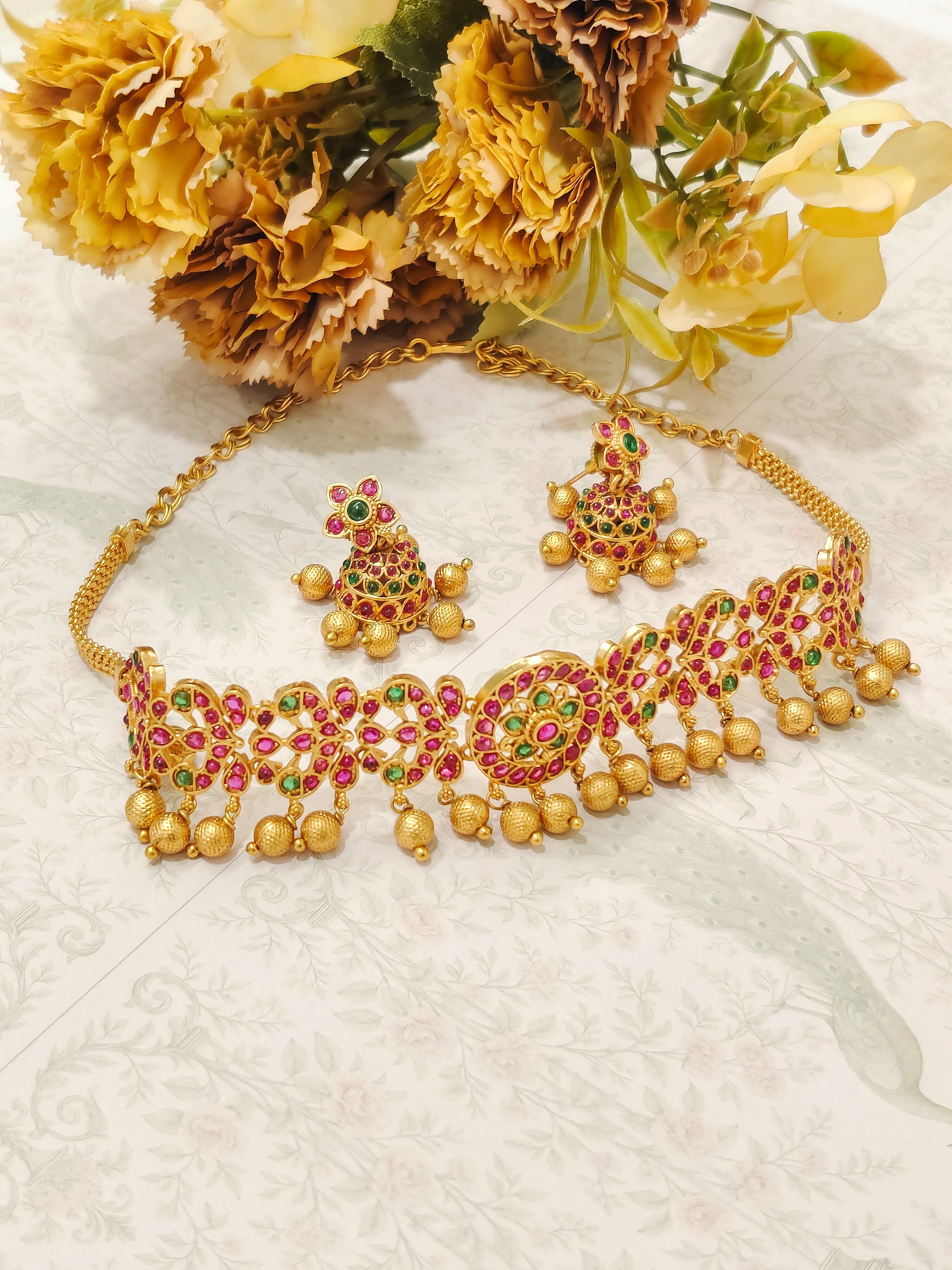 Keya Temple Choker Necklace