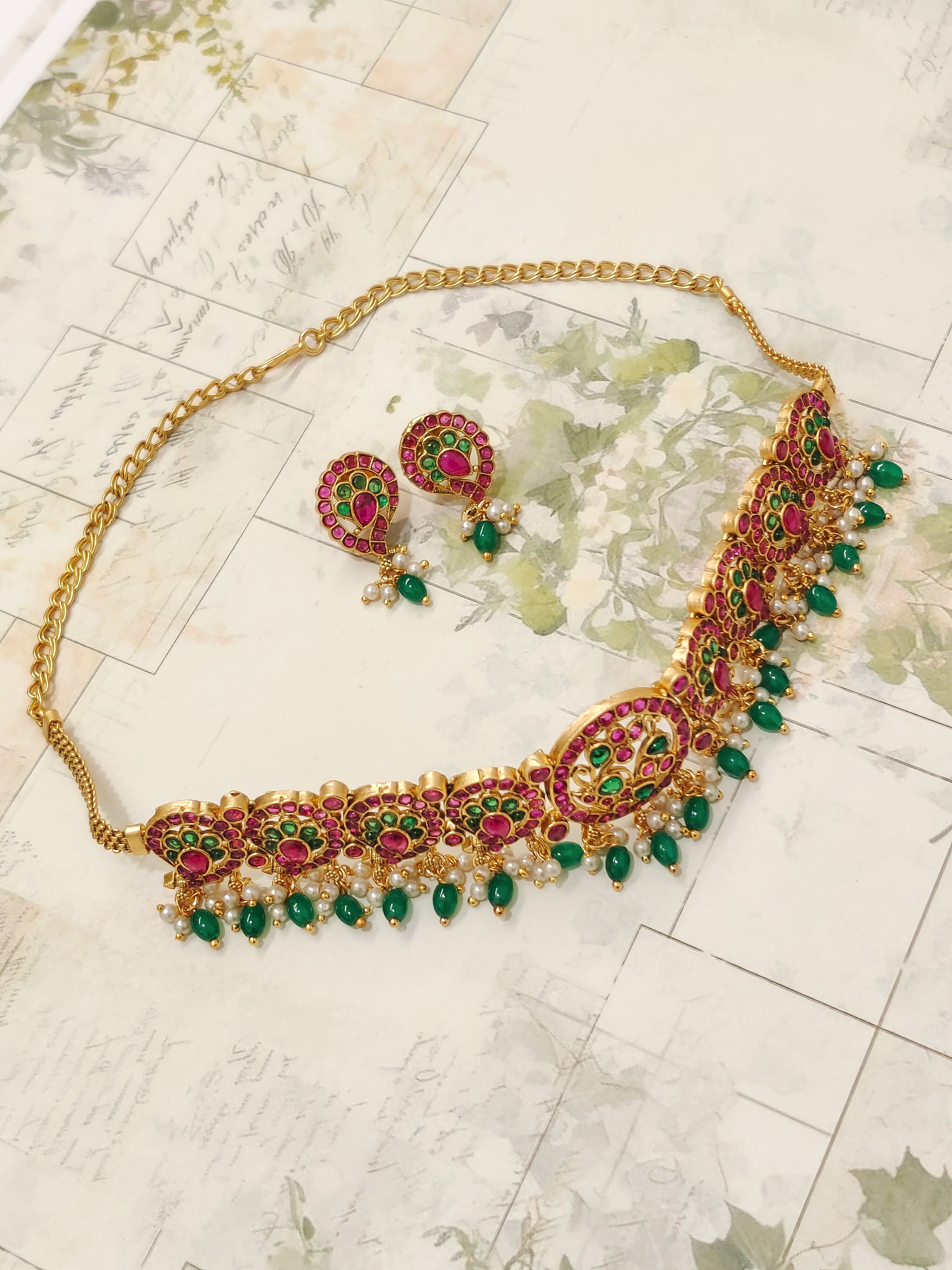 Shreya Temple Choker Necklace