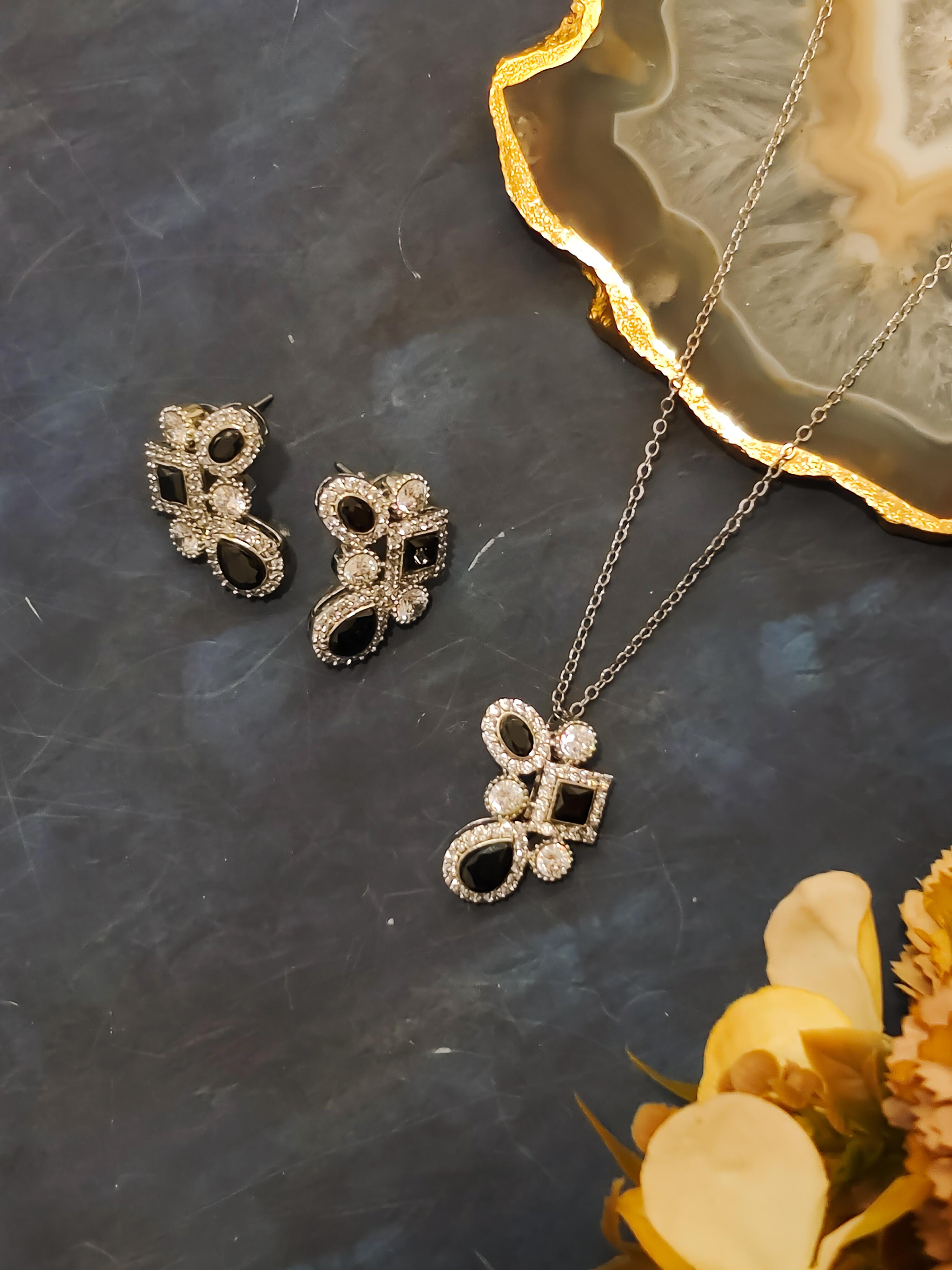 Nishka CZ Pendant Set