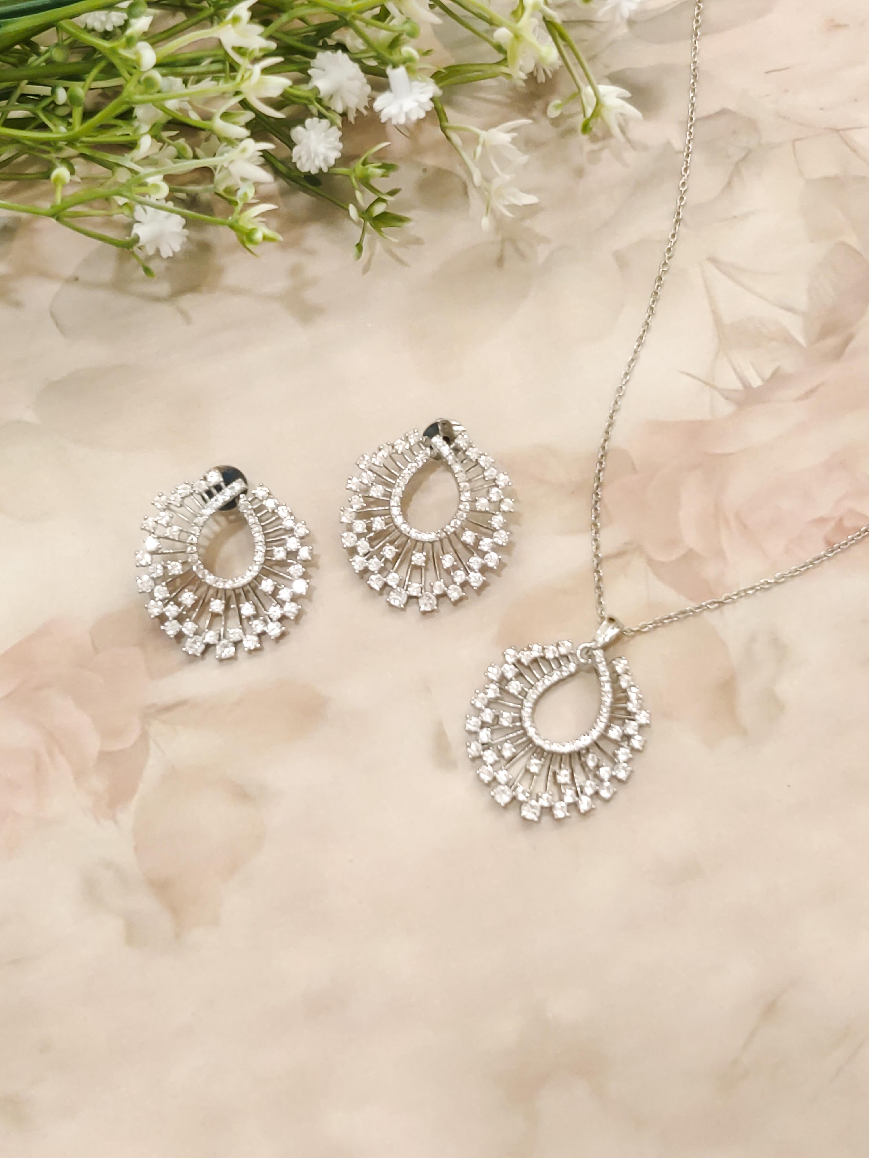 Alora CZ Pendant Set
