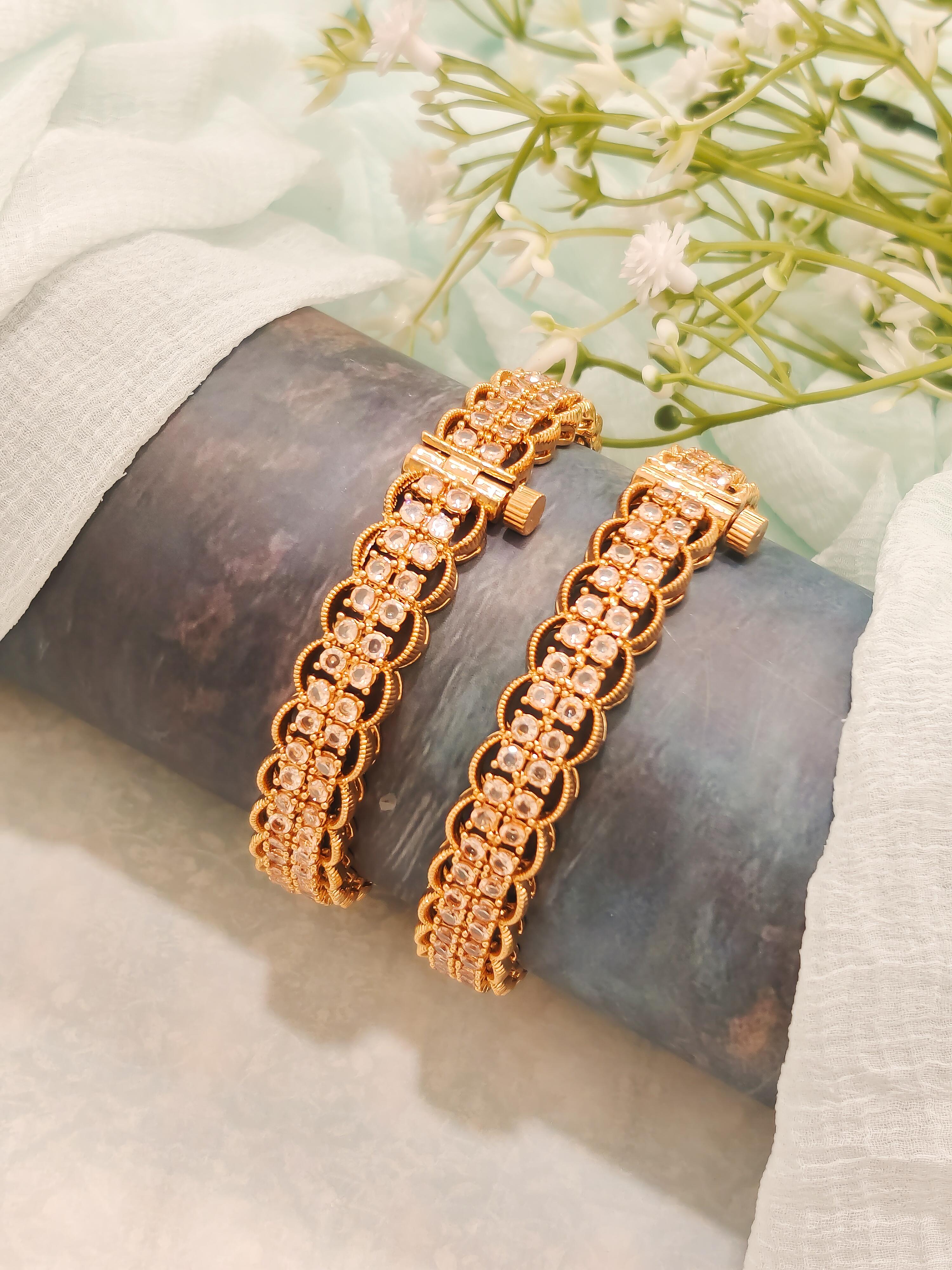 Dainty Squares CZ Bangles