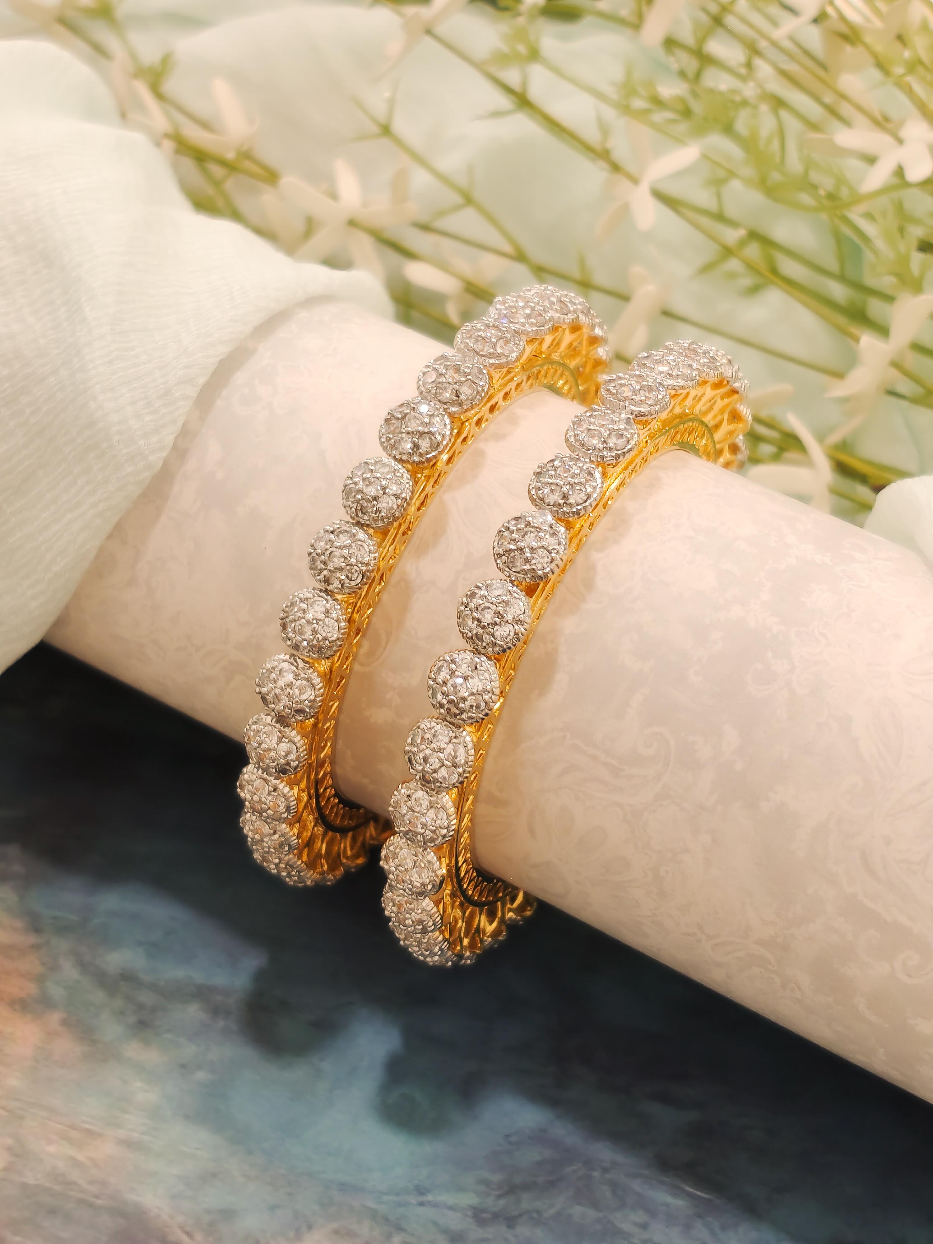 Siya Gold CZ Bangles