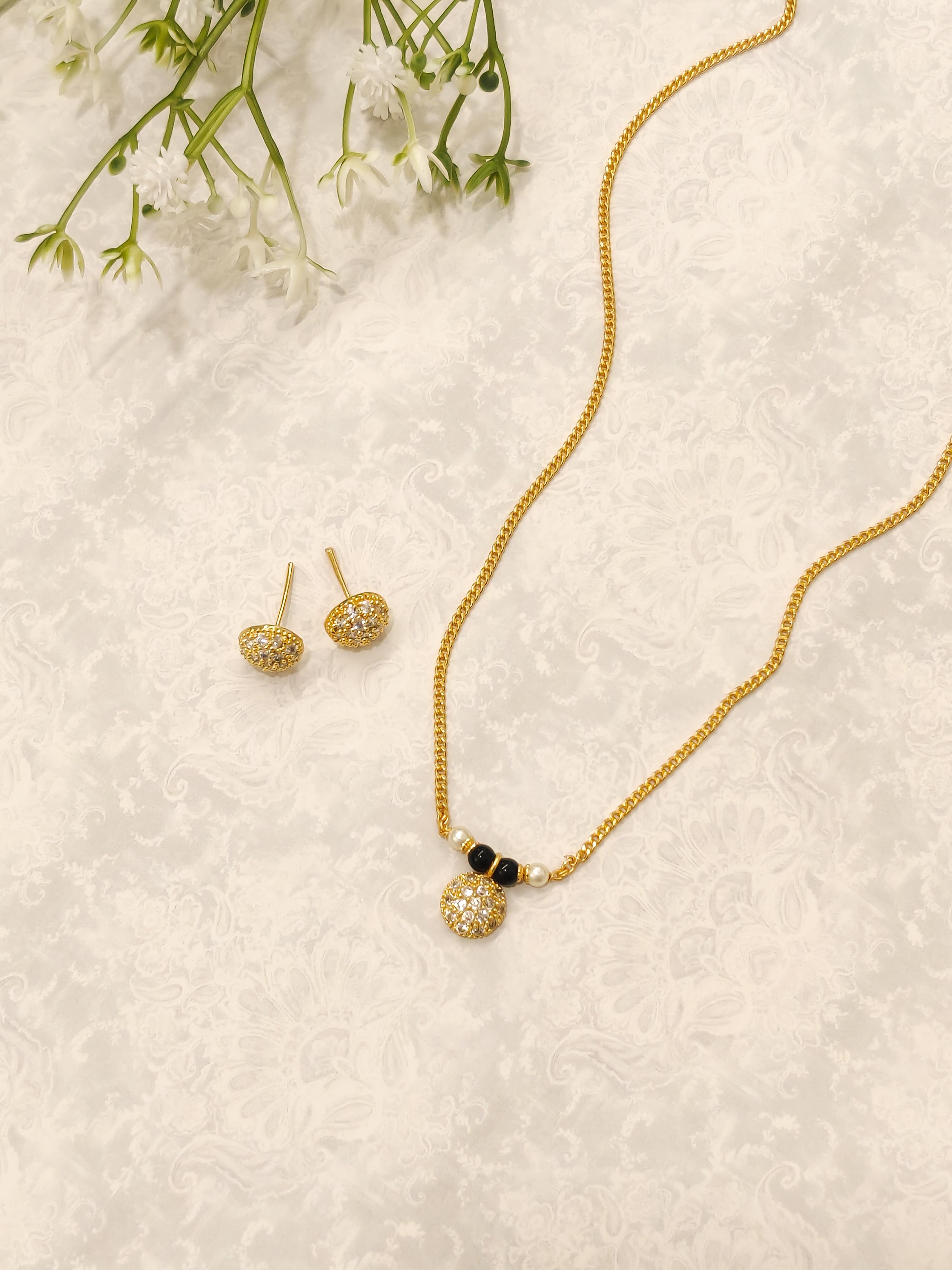 Single Vati CZ Mangalsutra