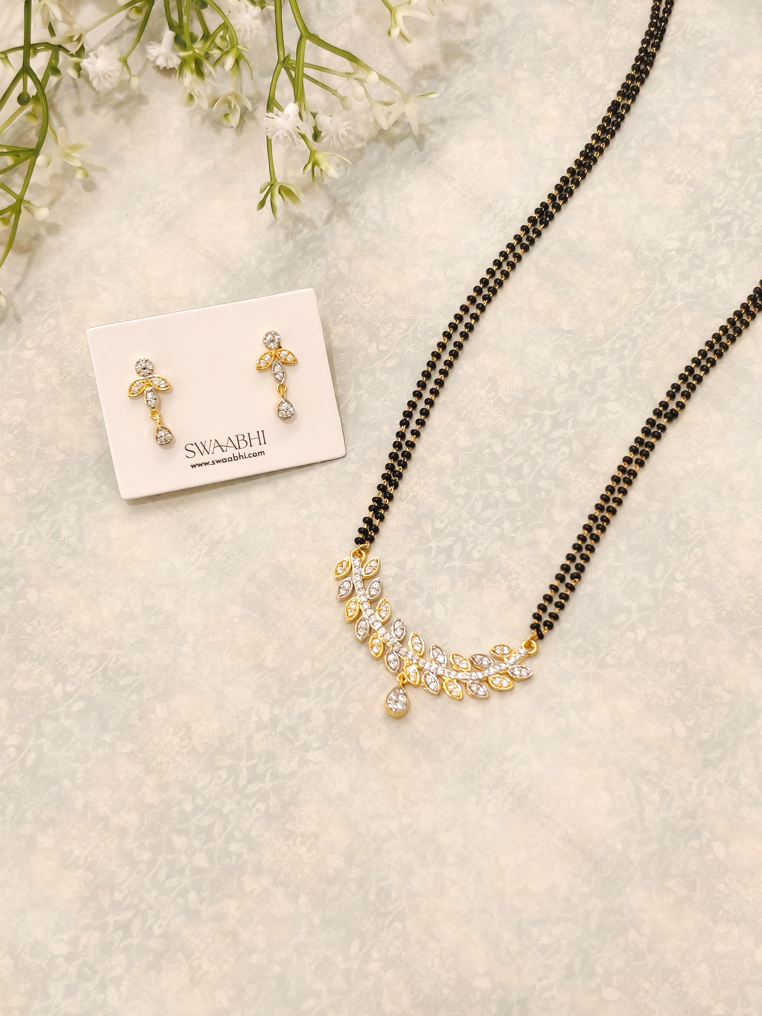 Leaf CZ Mangalsutra