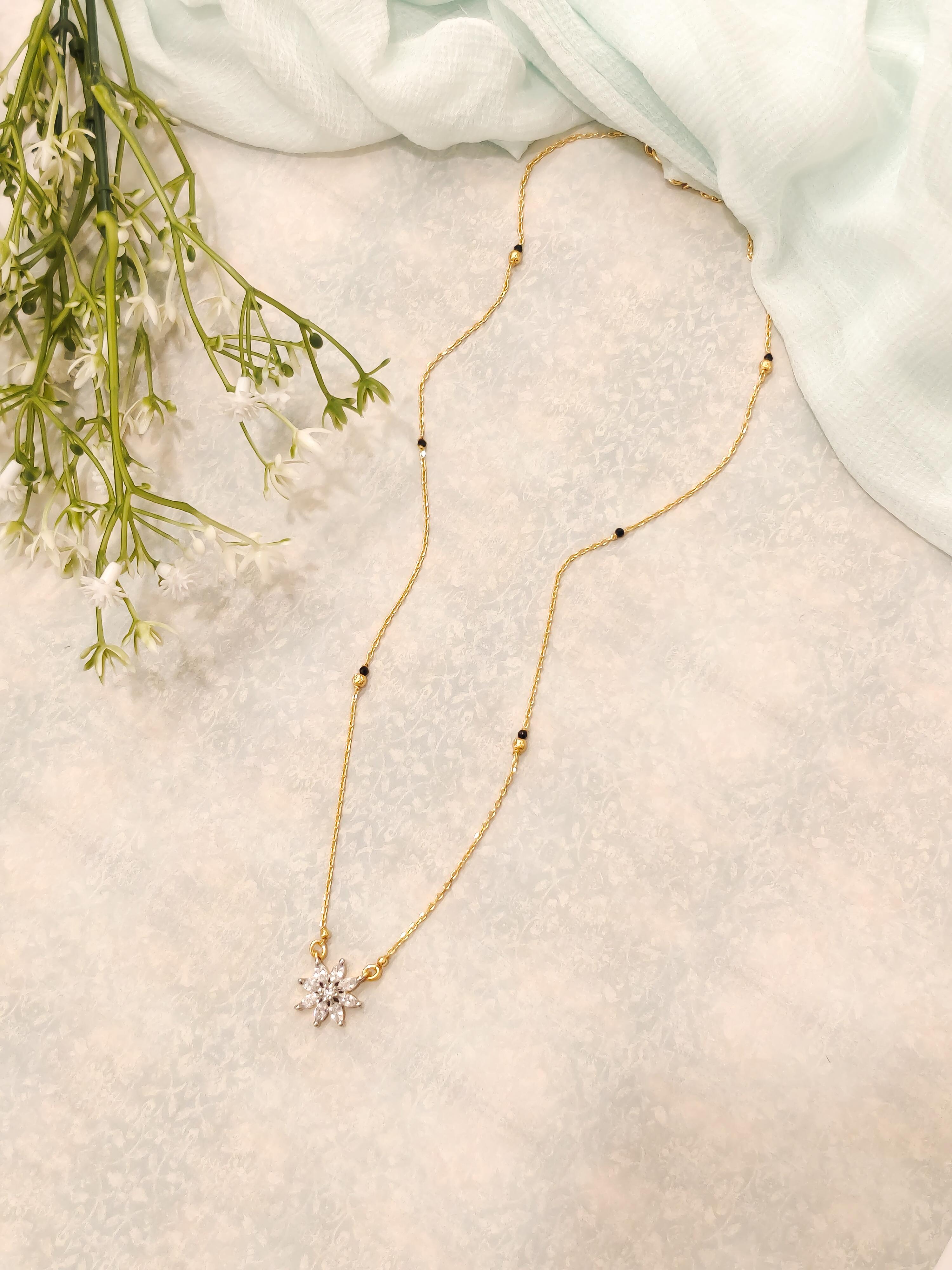 Dainty Flower Mangalsutra