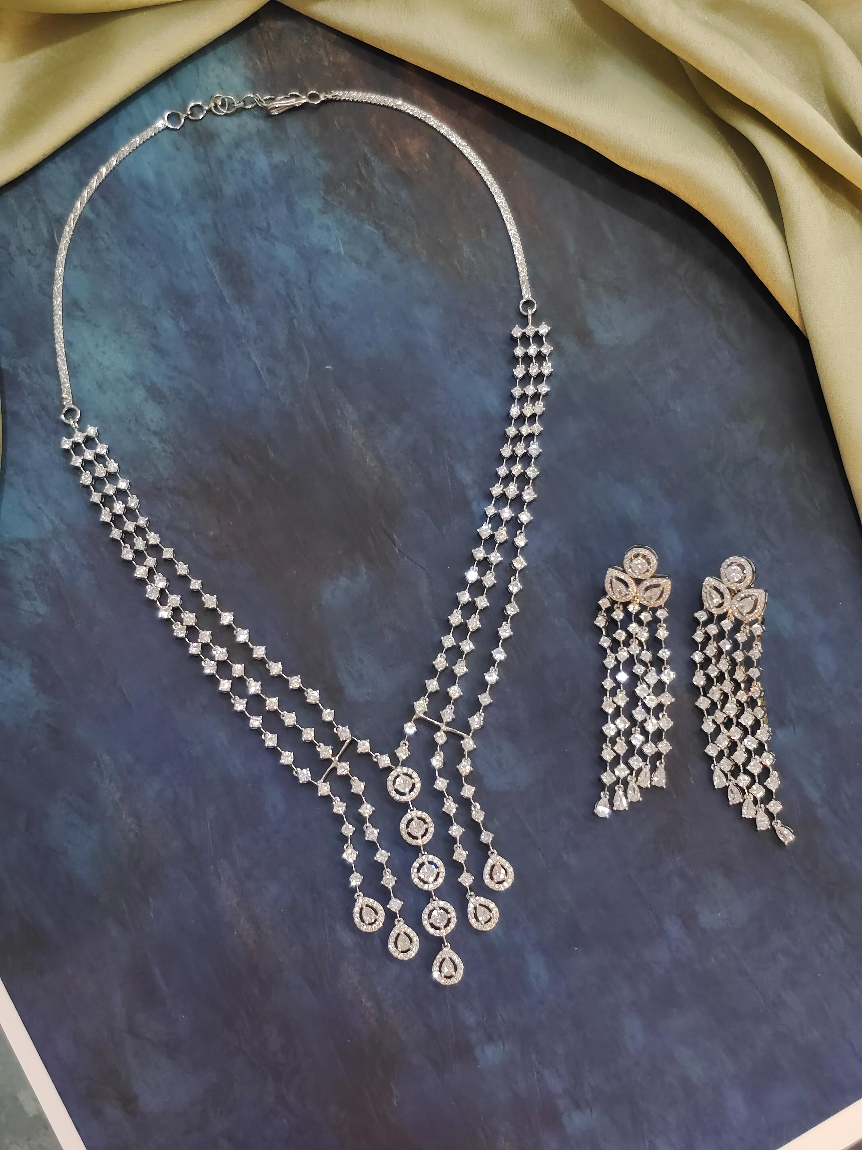 Aria CZ Statement Necklace