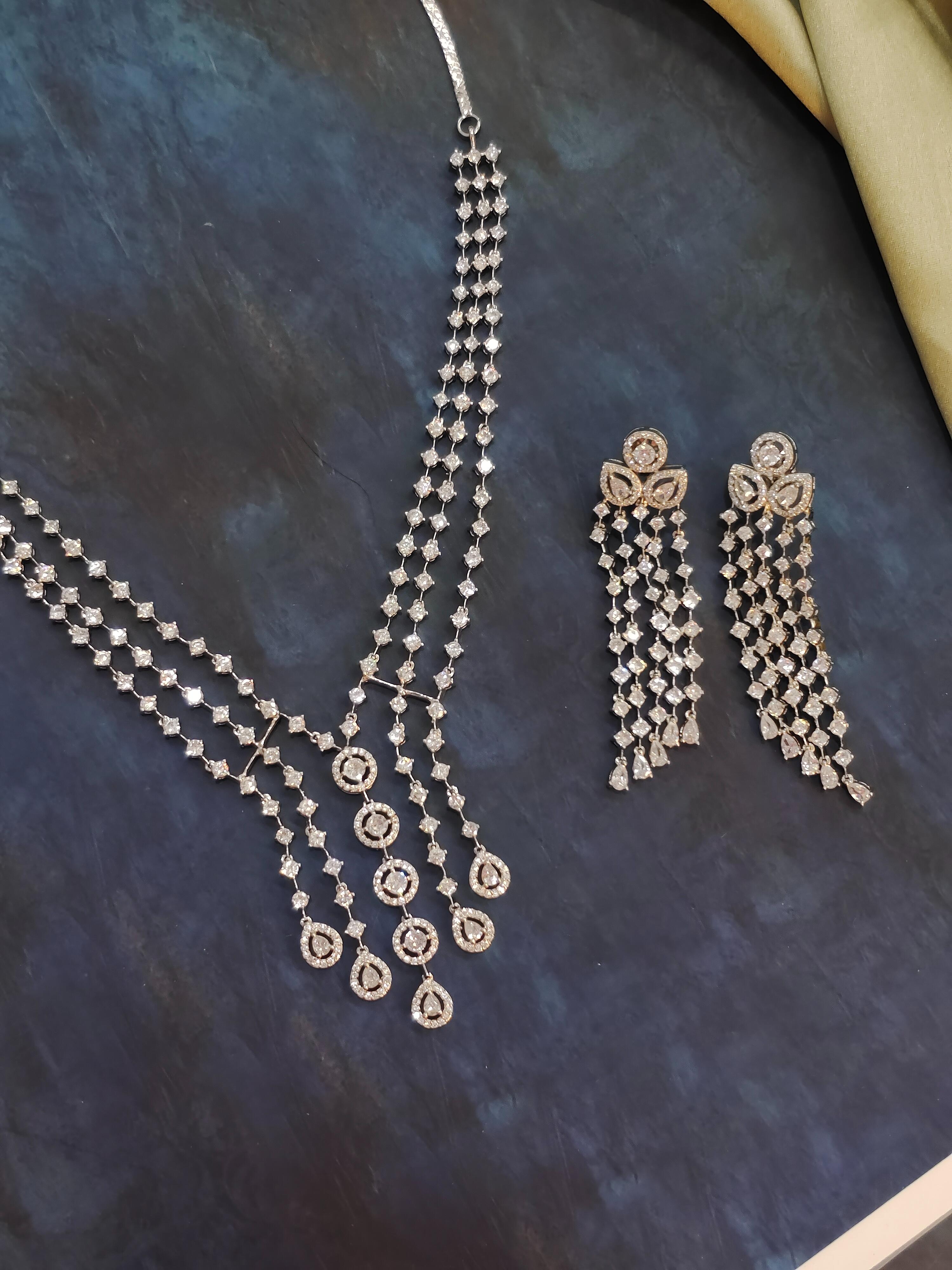 Aria CZ Statement Necklace