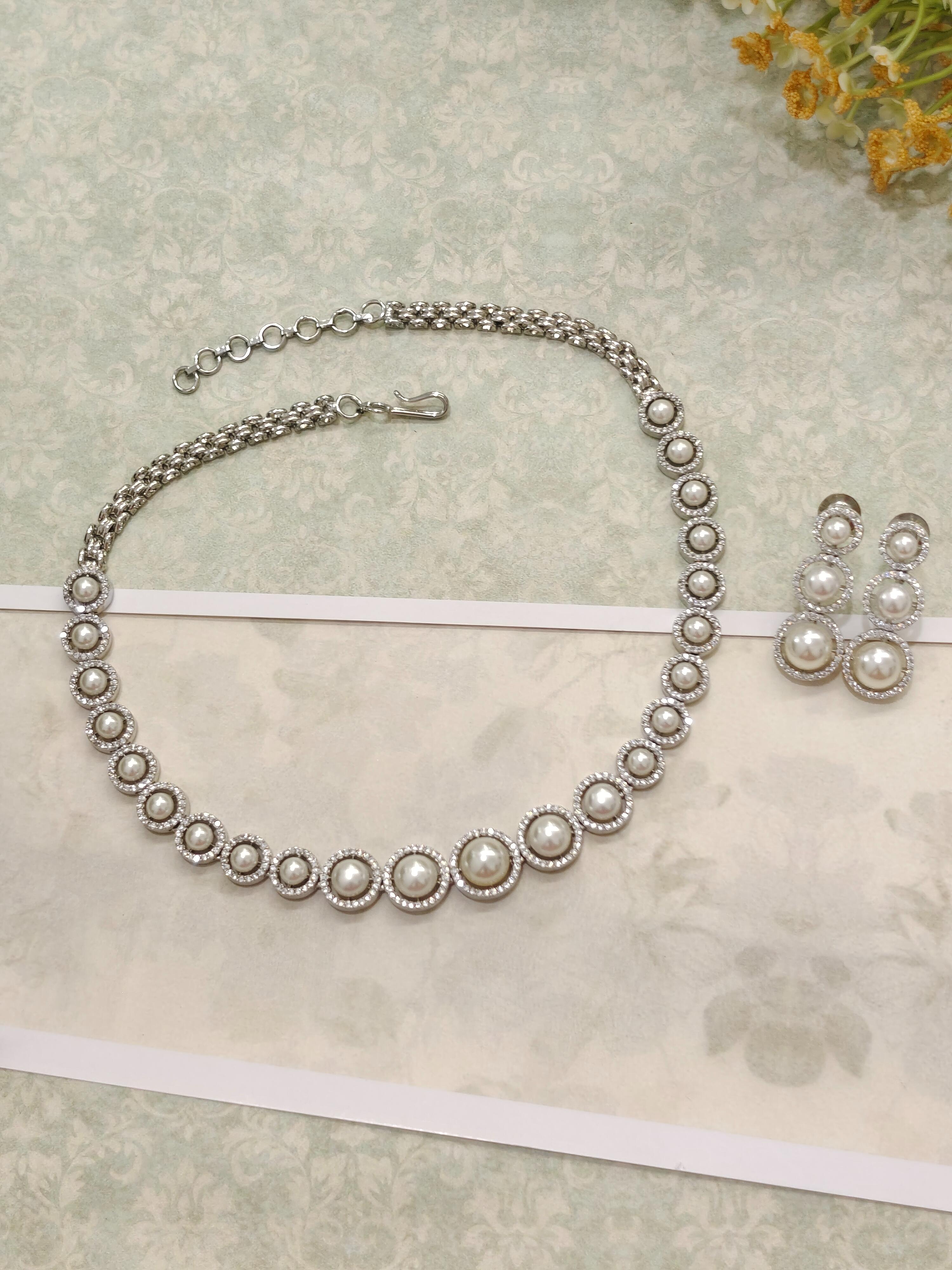 Navya CZ Necklace Set
