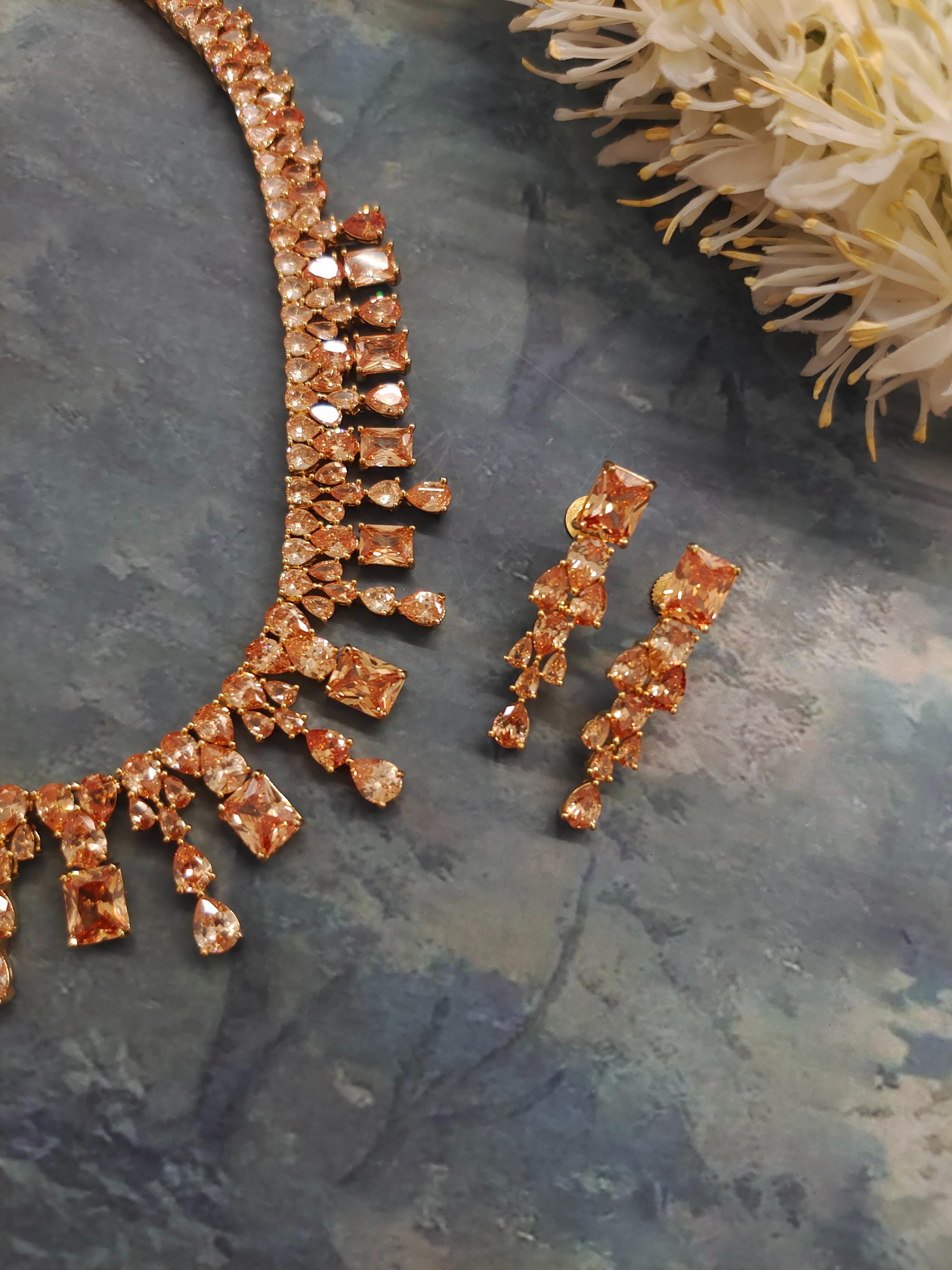 Tanya CZ Necklace Set