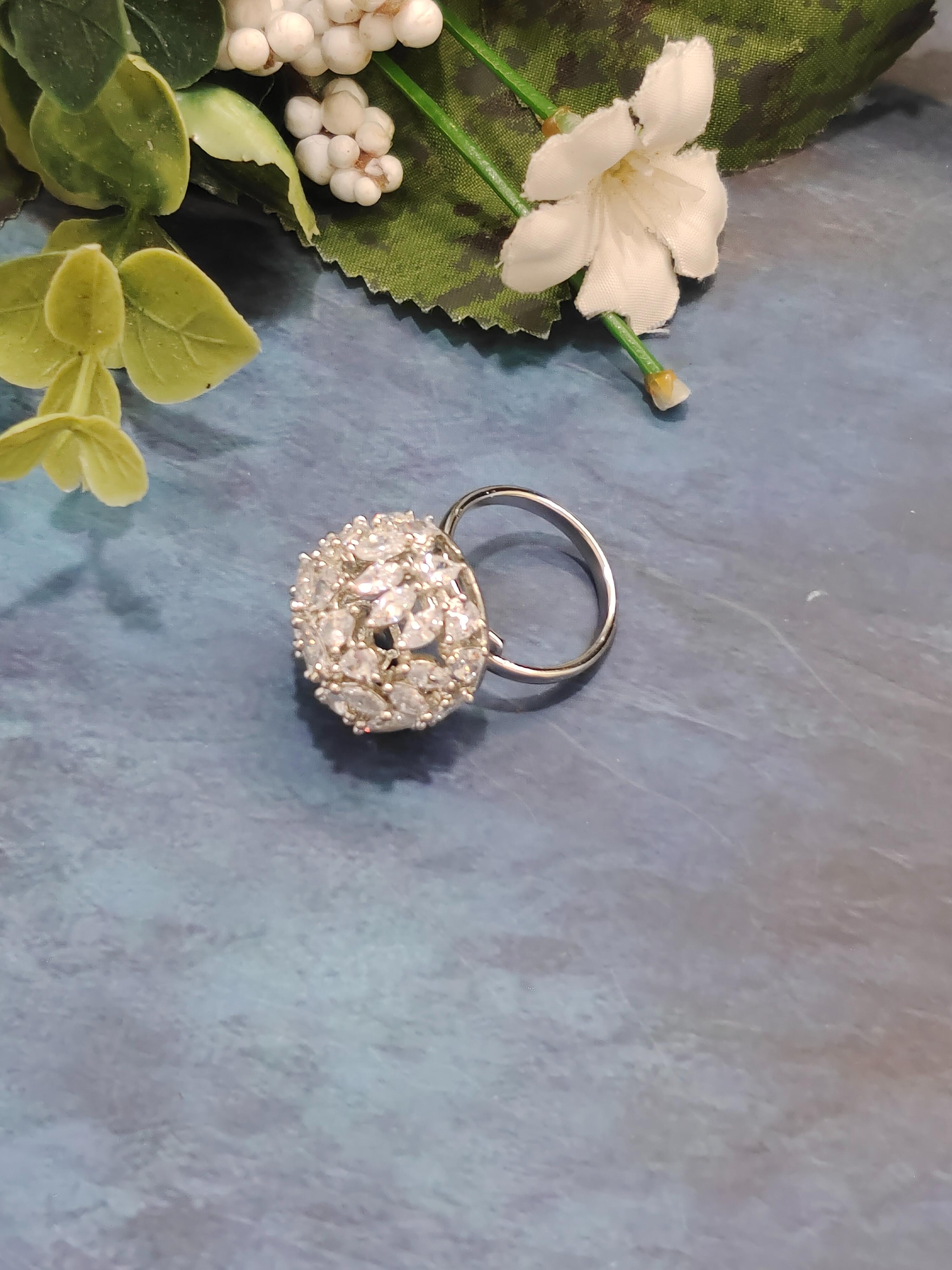 Circle American Diamond Ring