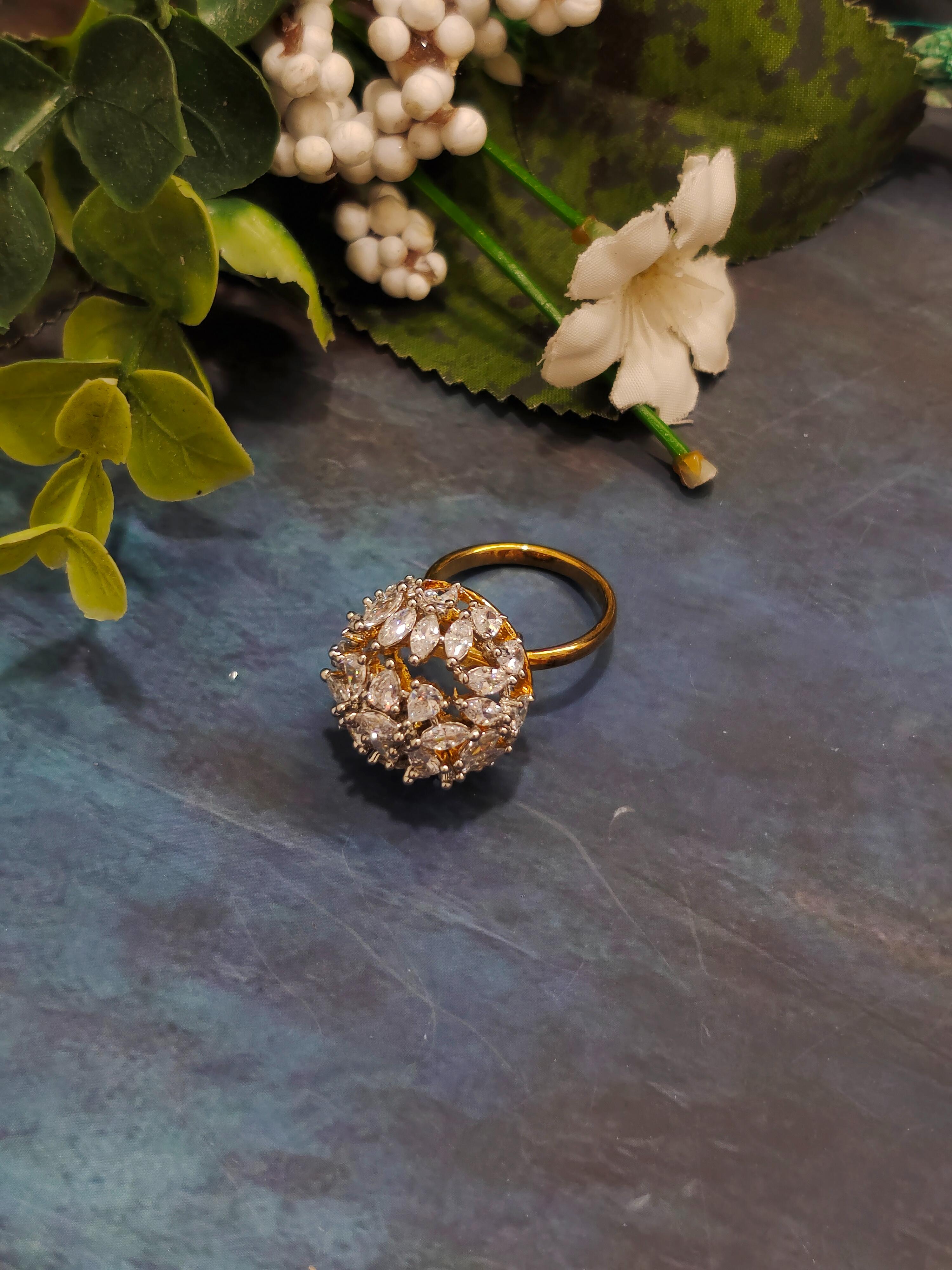 Circle American Diamond Ring