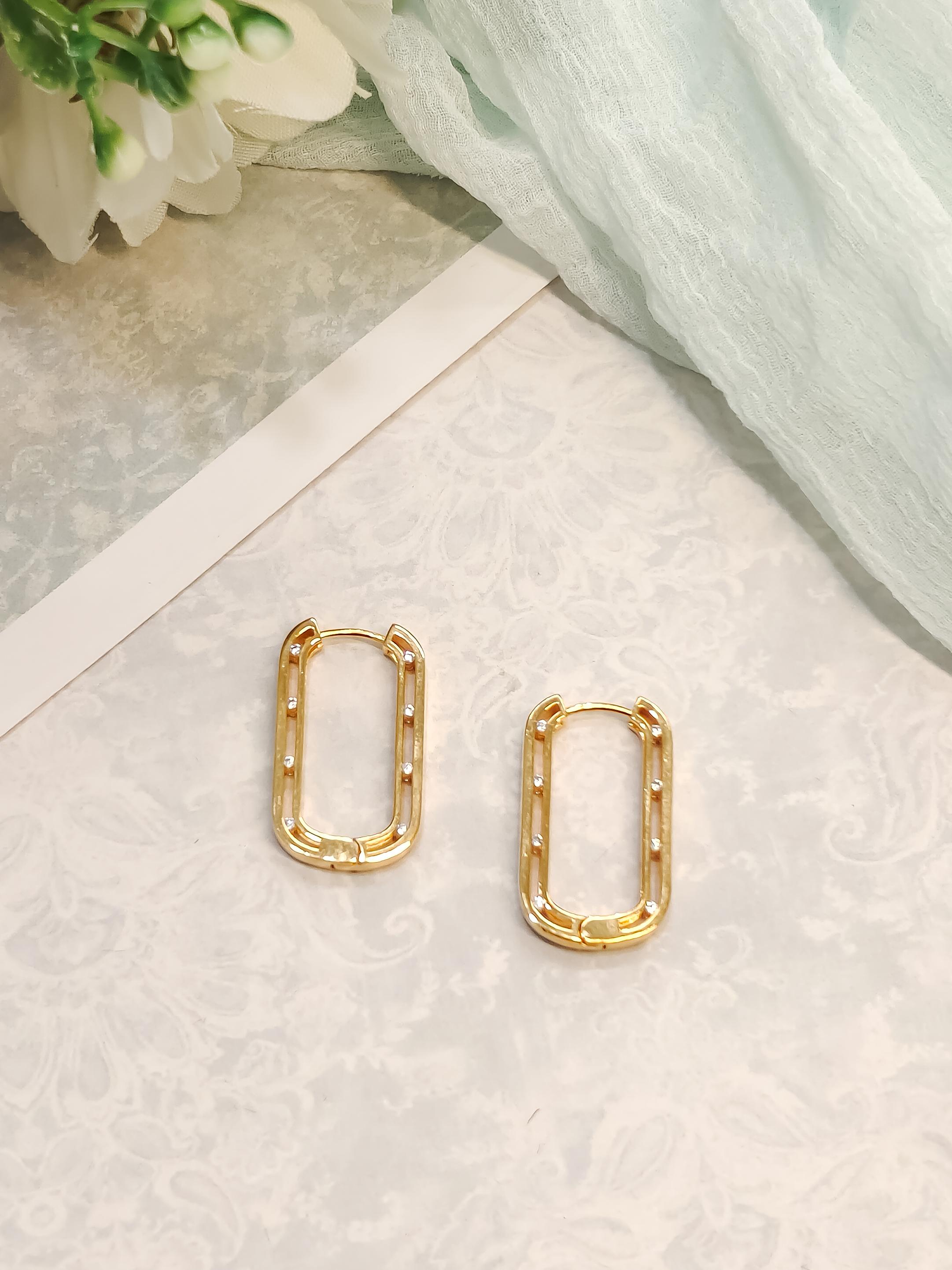 Oval Hoop Earrings