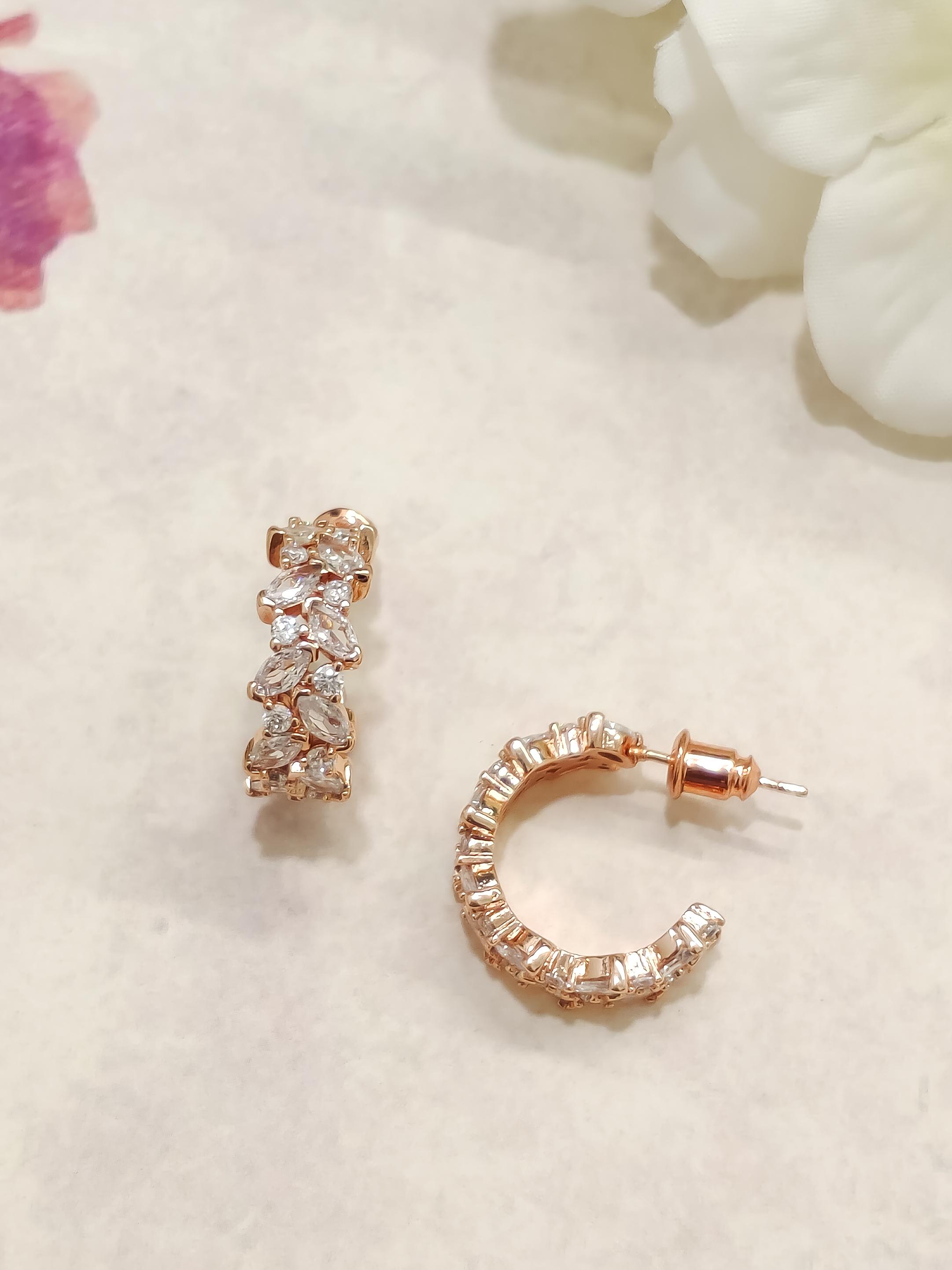 Mila CZ Hoop Earrings