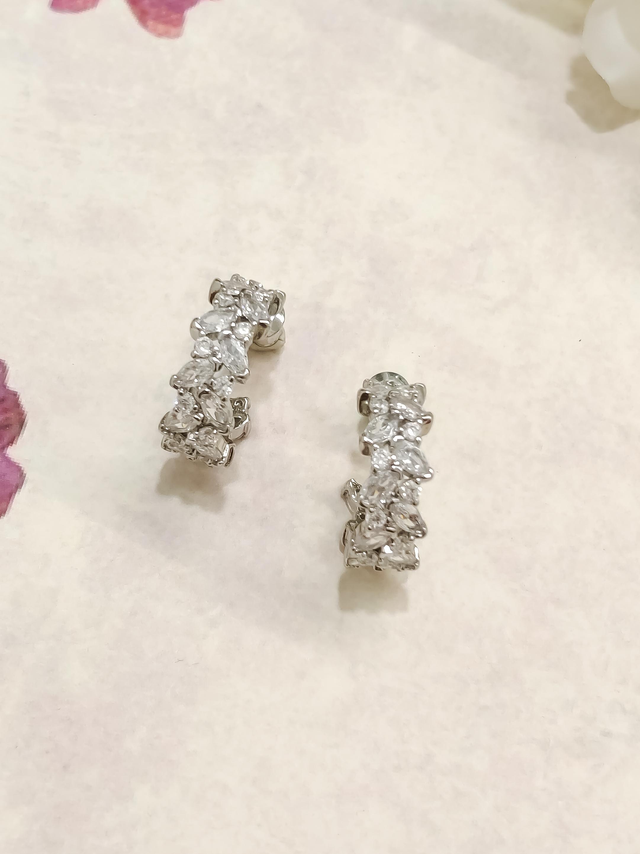 Mila CZ Hoop Earrings