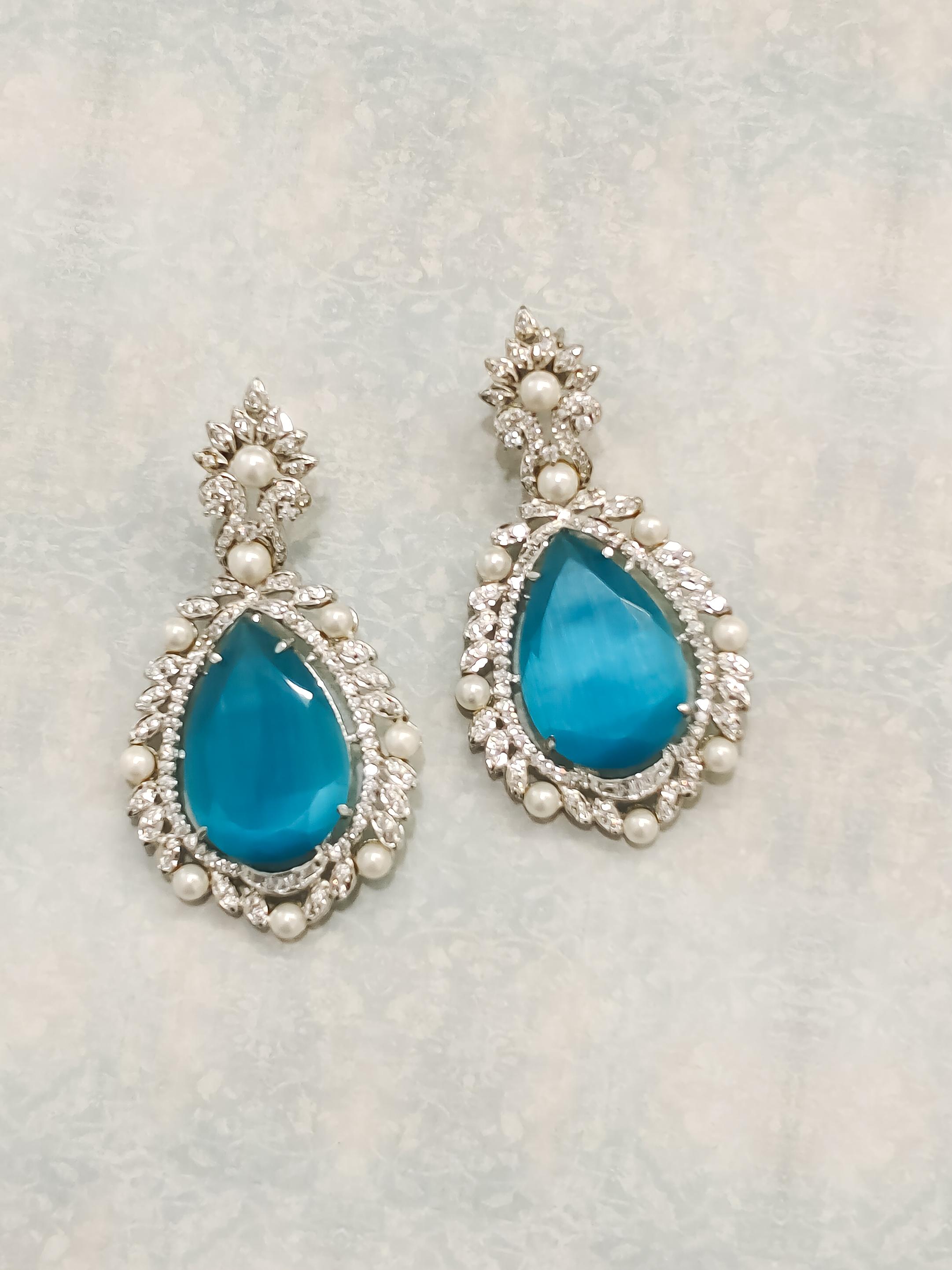 Sitara Statement CZ Earrings
