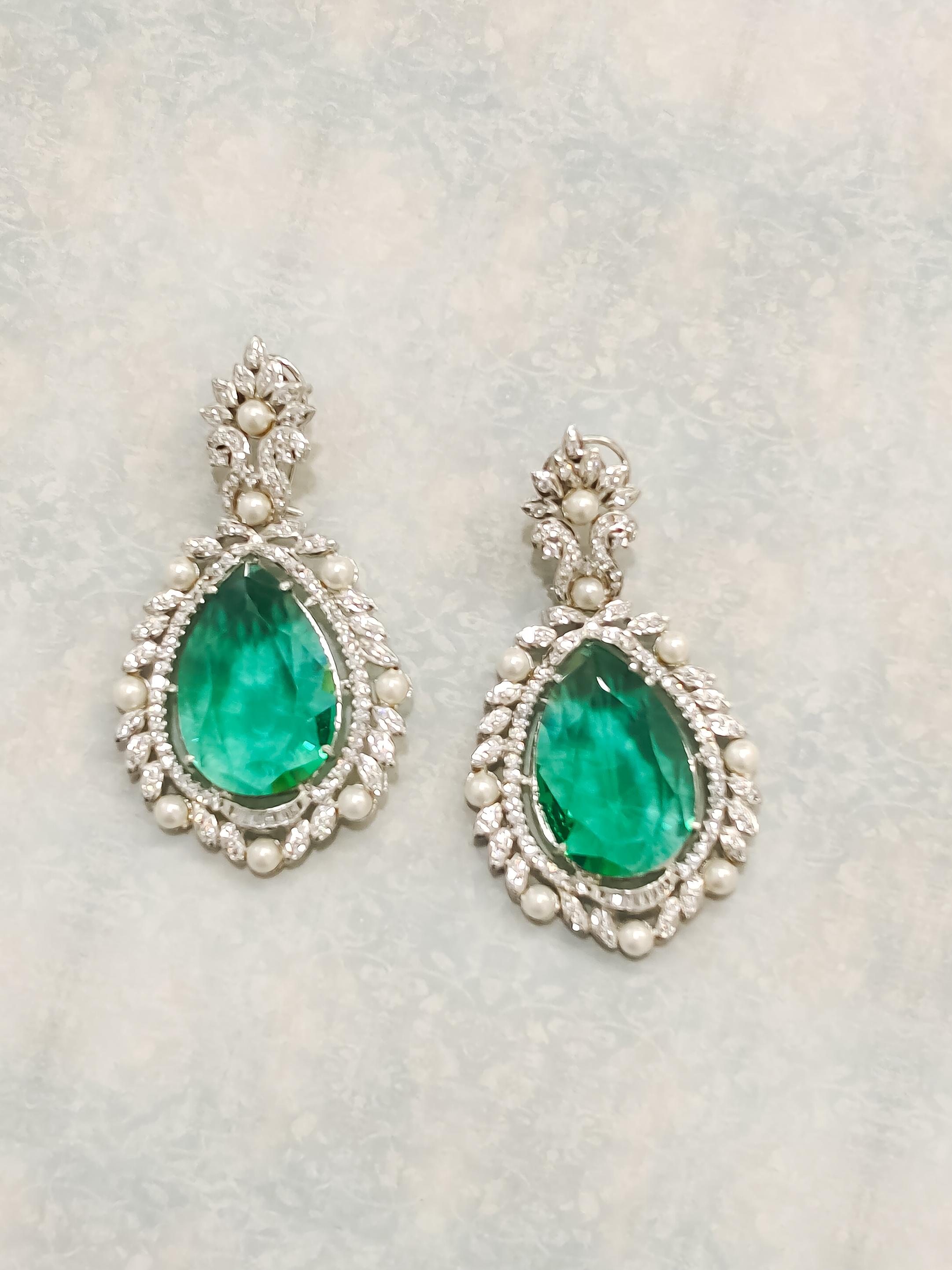 Sitara Statement CZ Earrings