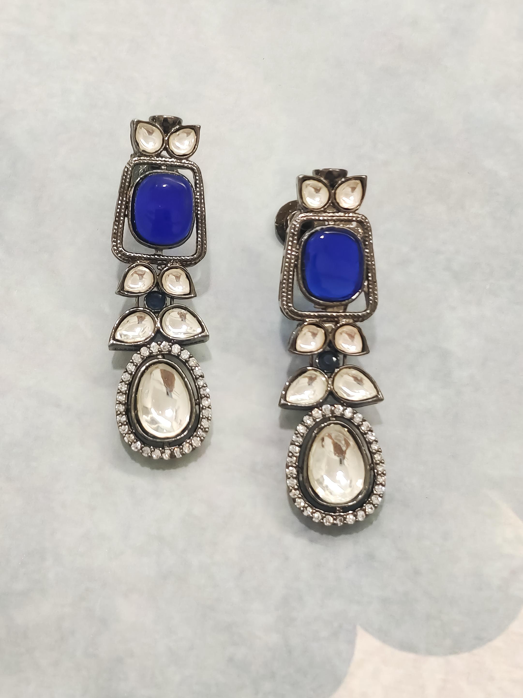 Dark Toned CZ Earrings