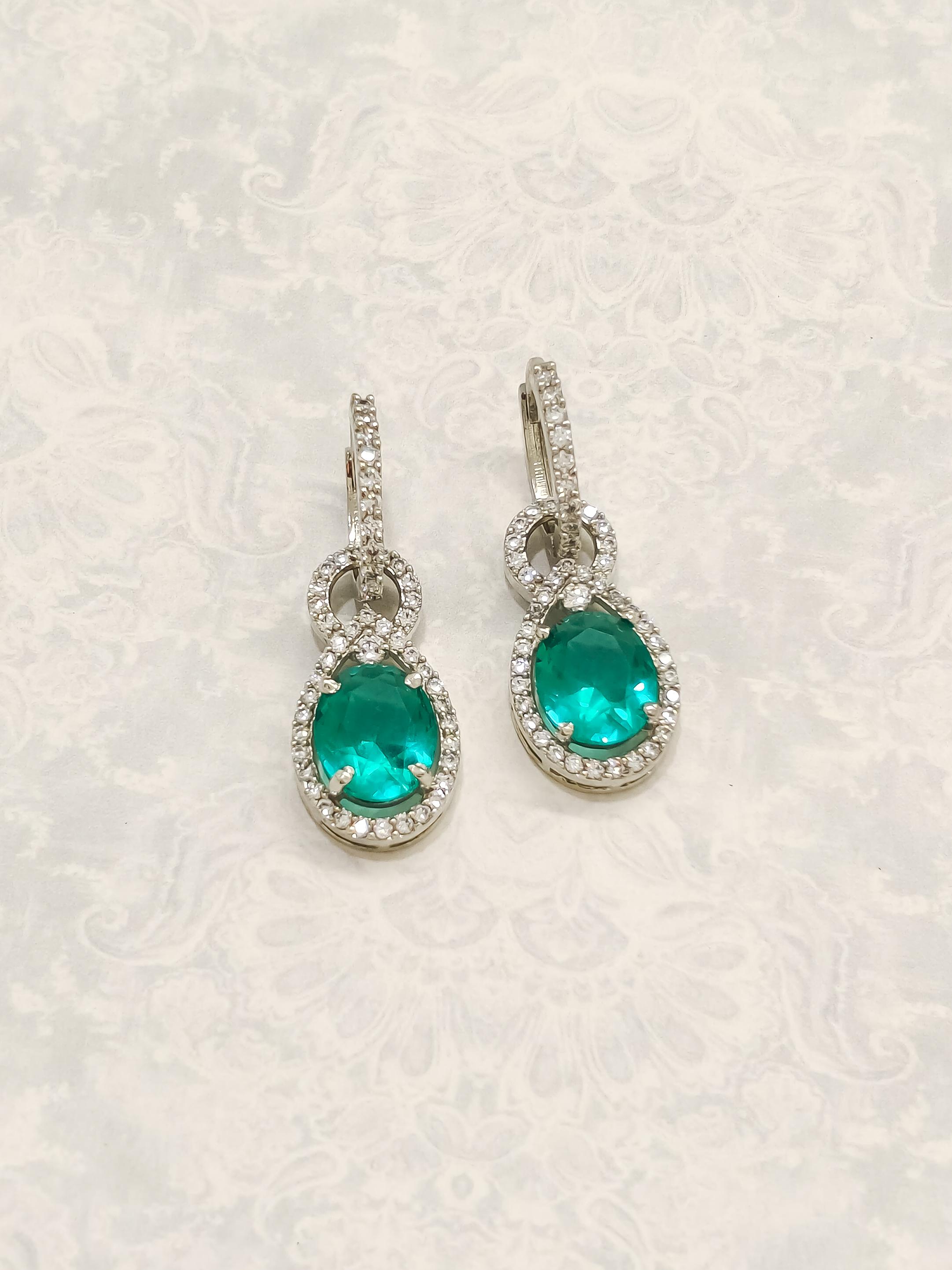 Colorful CZ Earrings
